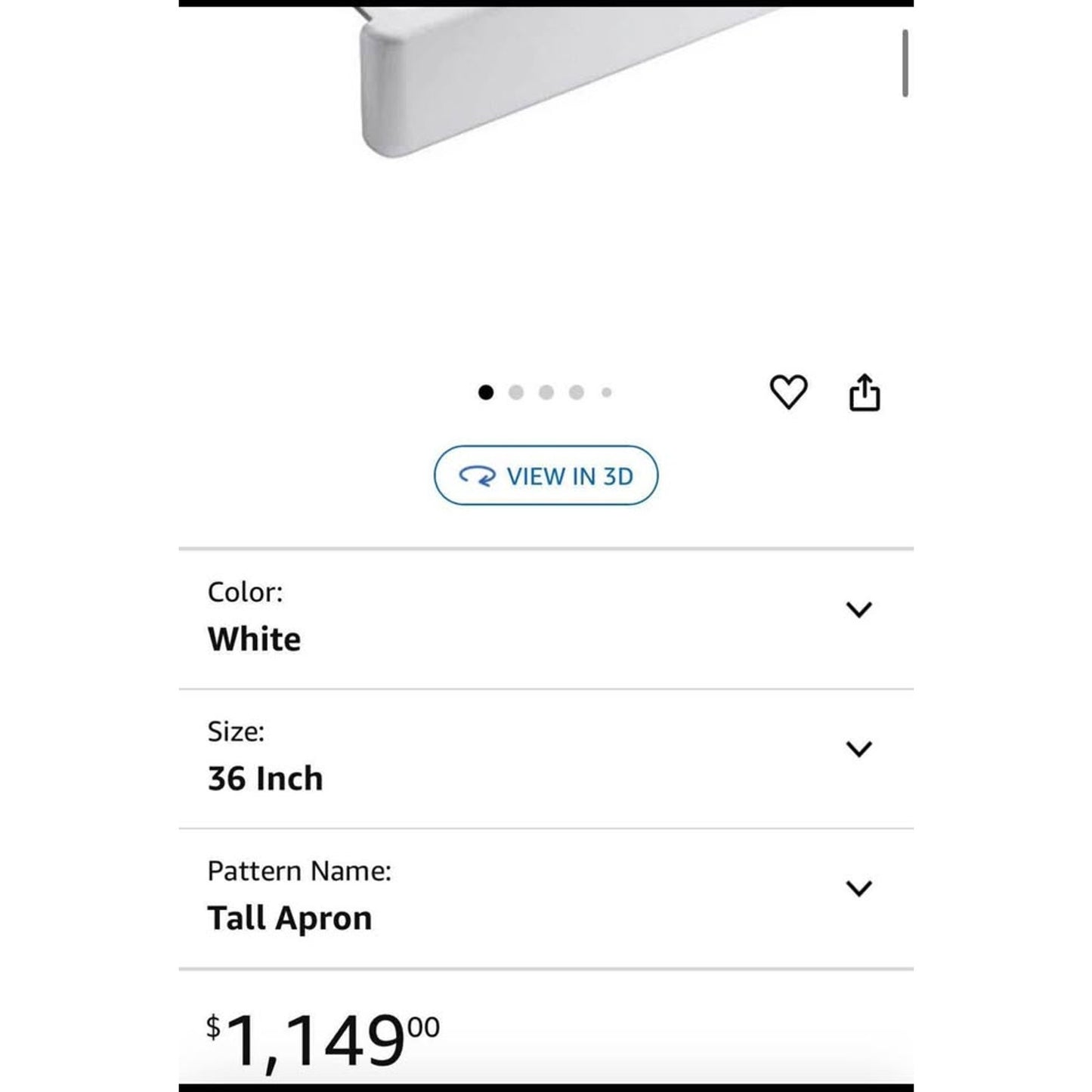 KOHLER 6489-0 Whitehaven 35 3/4" Undermount Single-Bowl Farmhouse Sink, Self-Trimming Tall Apron Fro