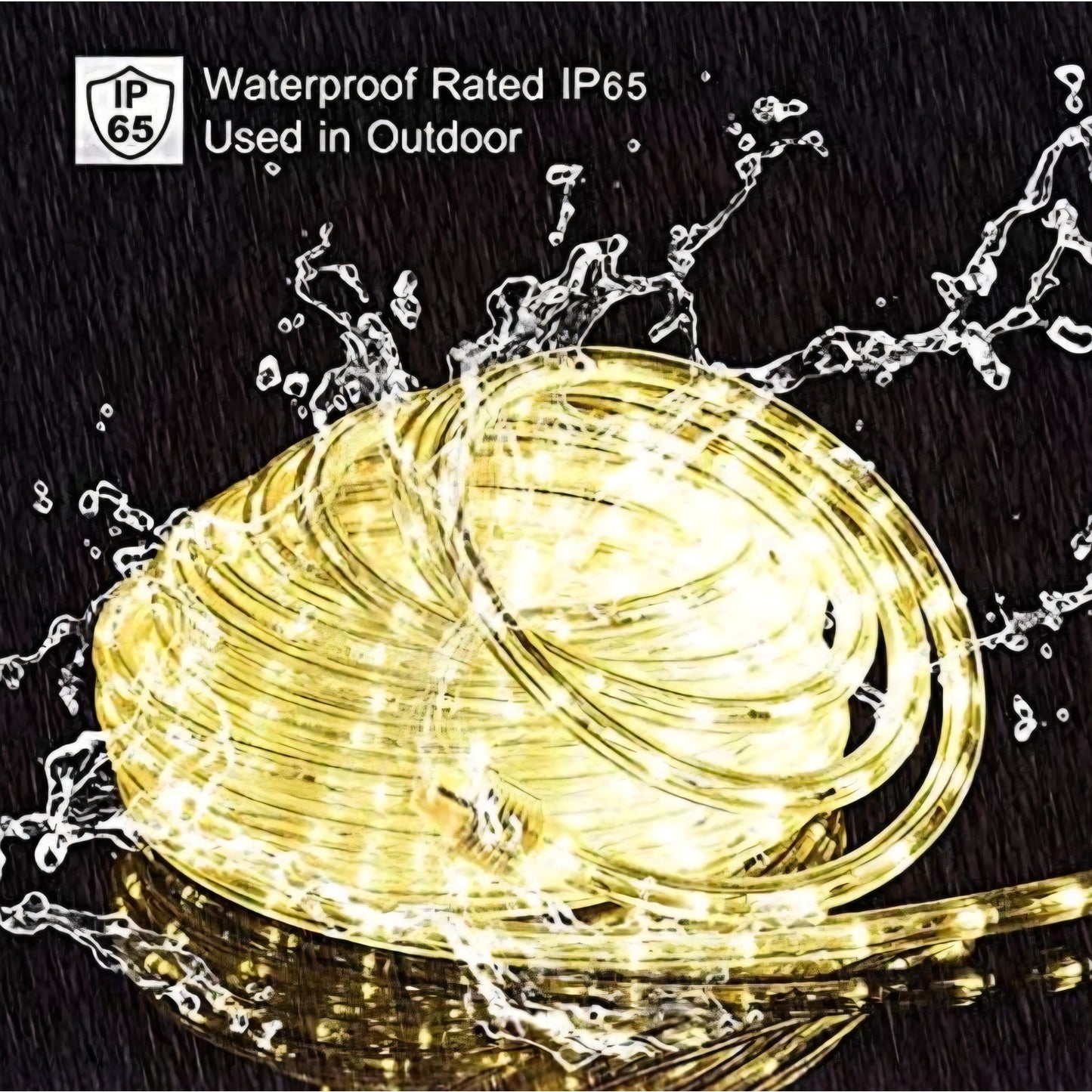 (New) 100FT Rope Lights Outdoor, 720 LED Waterproof Rope Lights, LED Connectable Flexible TubeLight