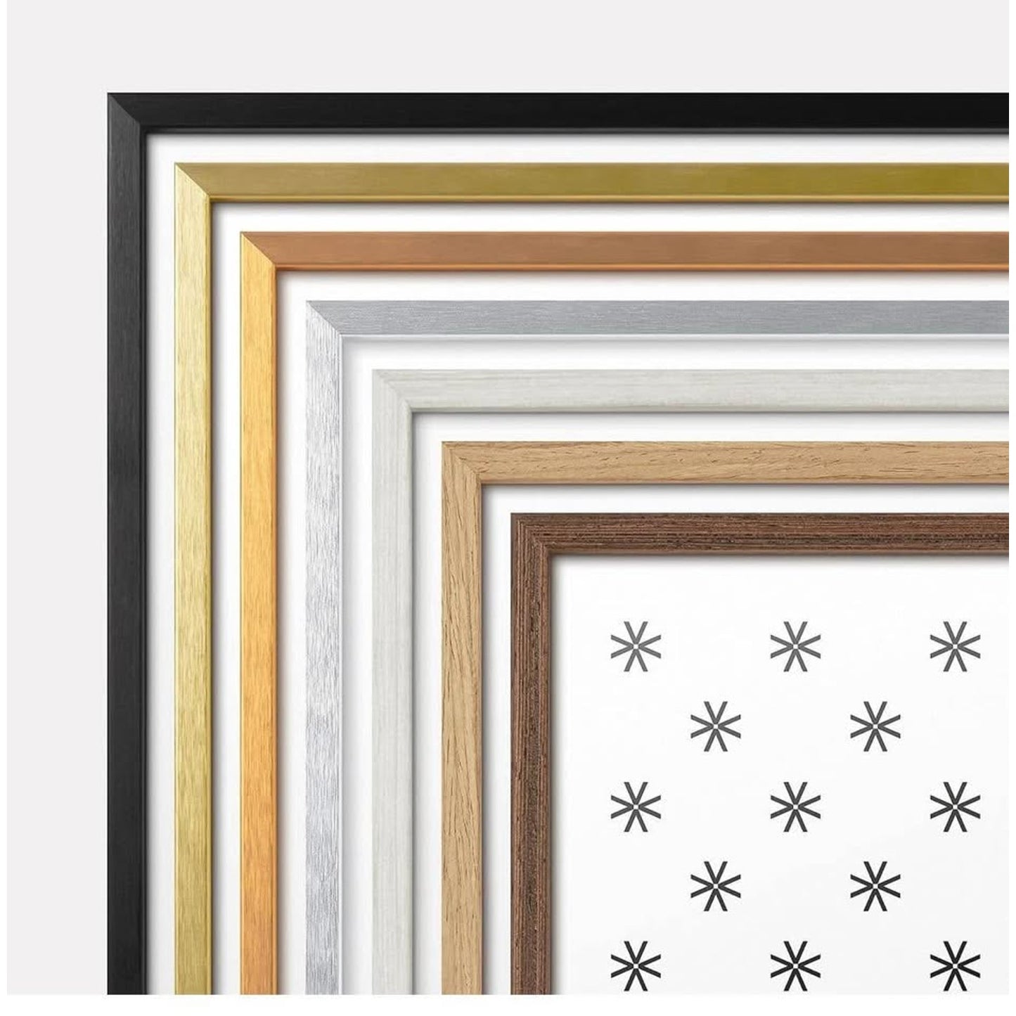 24x30 Frame Black - Exclusive Thin 24 x 30 Black Poster Frame For Wall - Aluminum Metal - Fits One 2