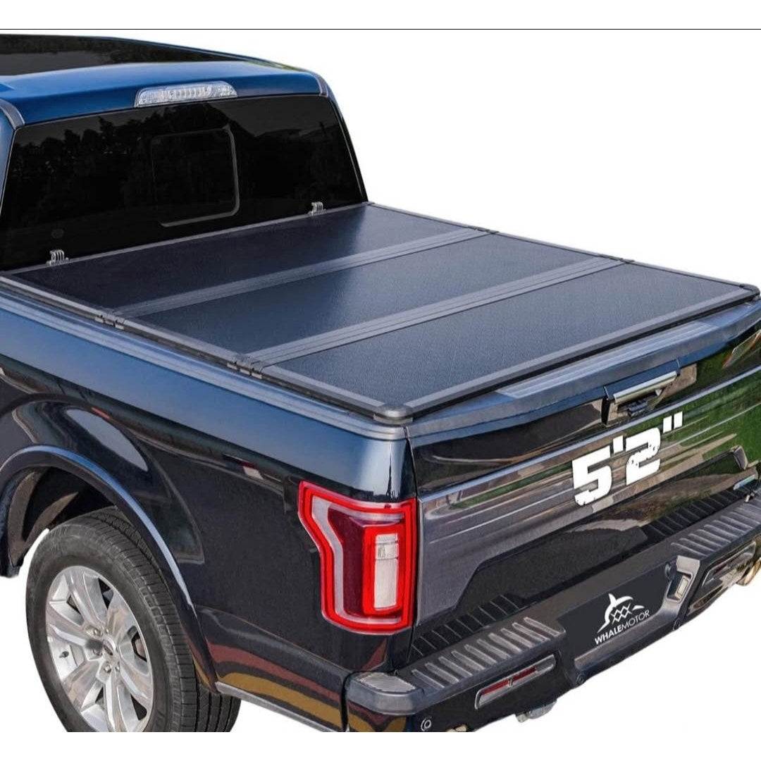 Hard Folding Truck Bed Tonneau Cover Compatible with Chevy Colorado & GMC Canyon
