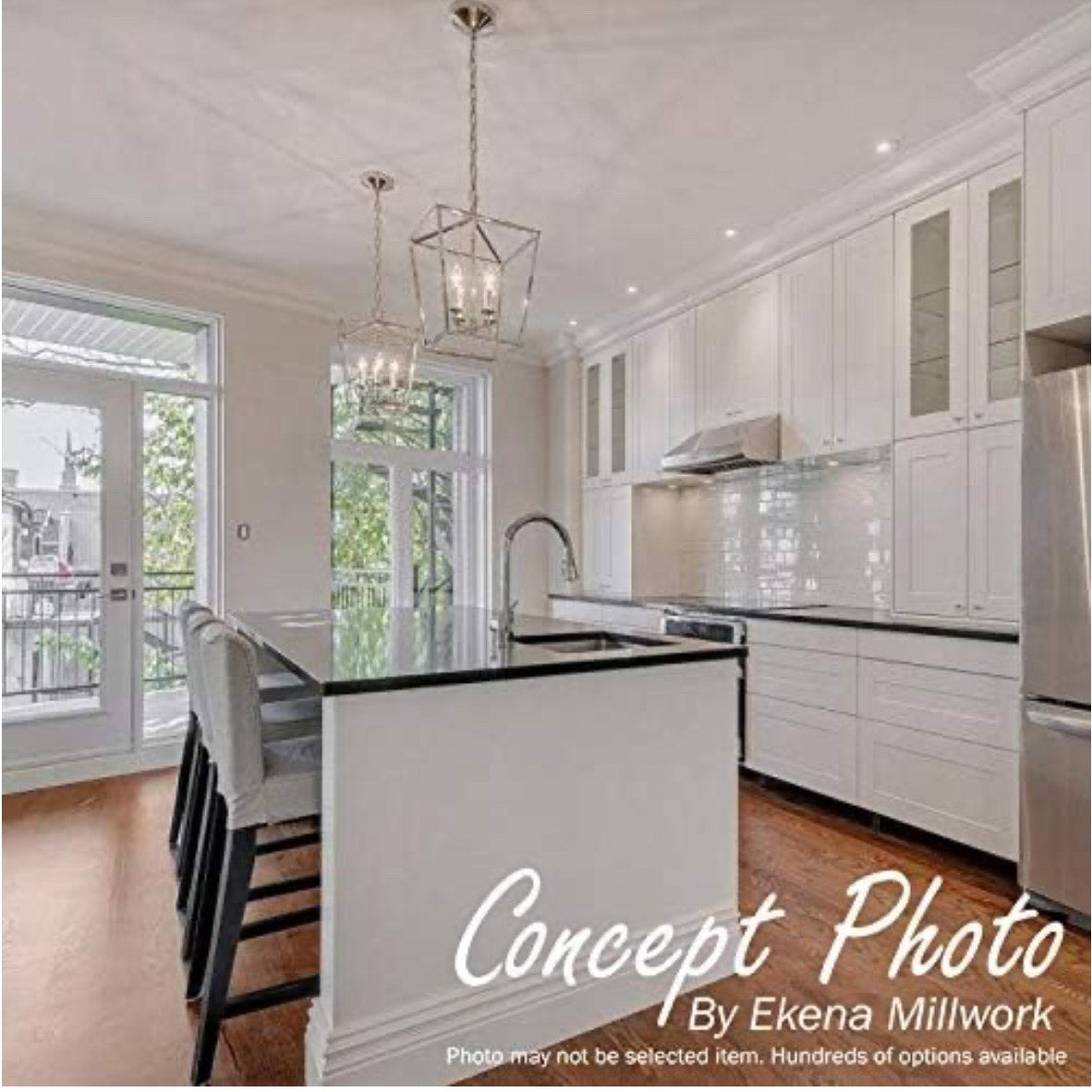 Ekena Millwork 3 7/8"H x 1/2"P x 94 1/2"L Ashford Baseboard Moulding