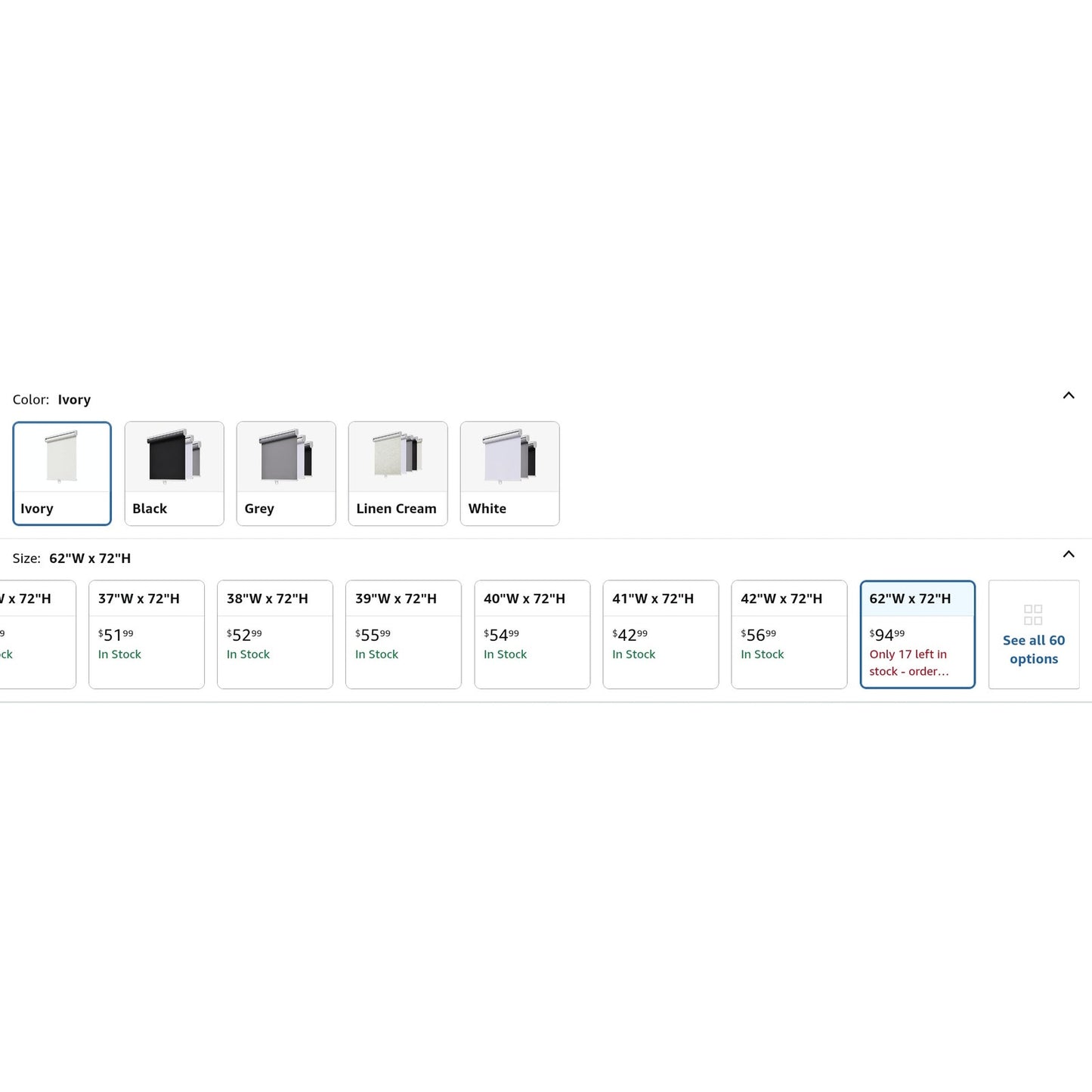Cordless Roller Shades Blackout Blinds for Windows Room Darkening Rolled Up Shades with Spring