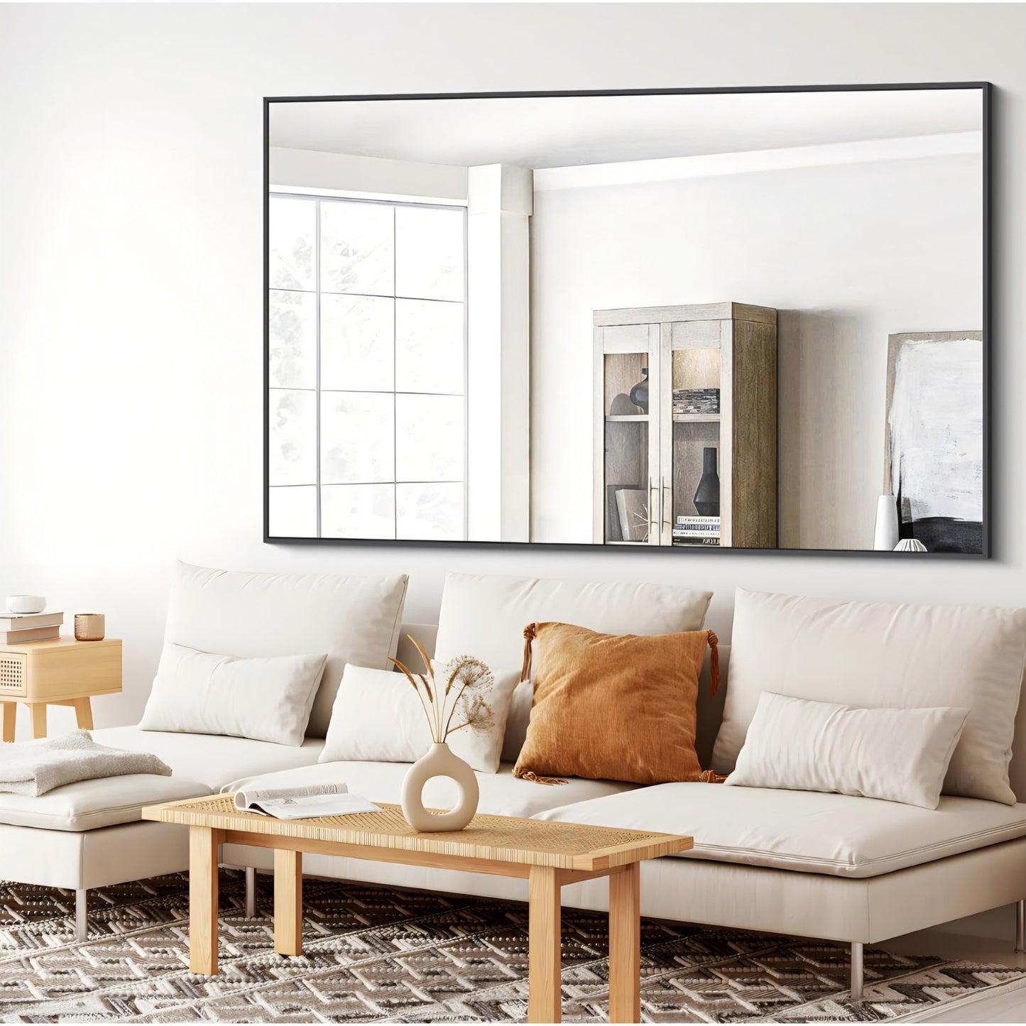 Bathroom Mirror,55x36 inch Large Wall Mirror for Bathroom Wall Mounted