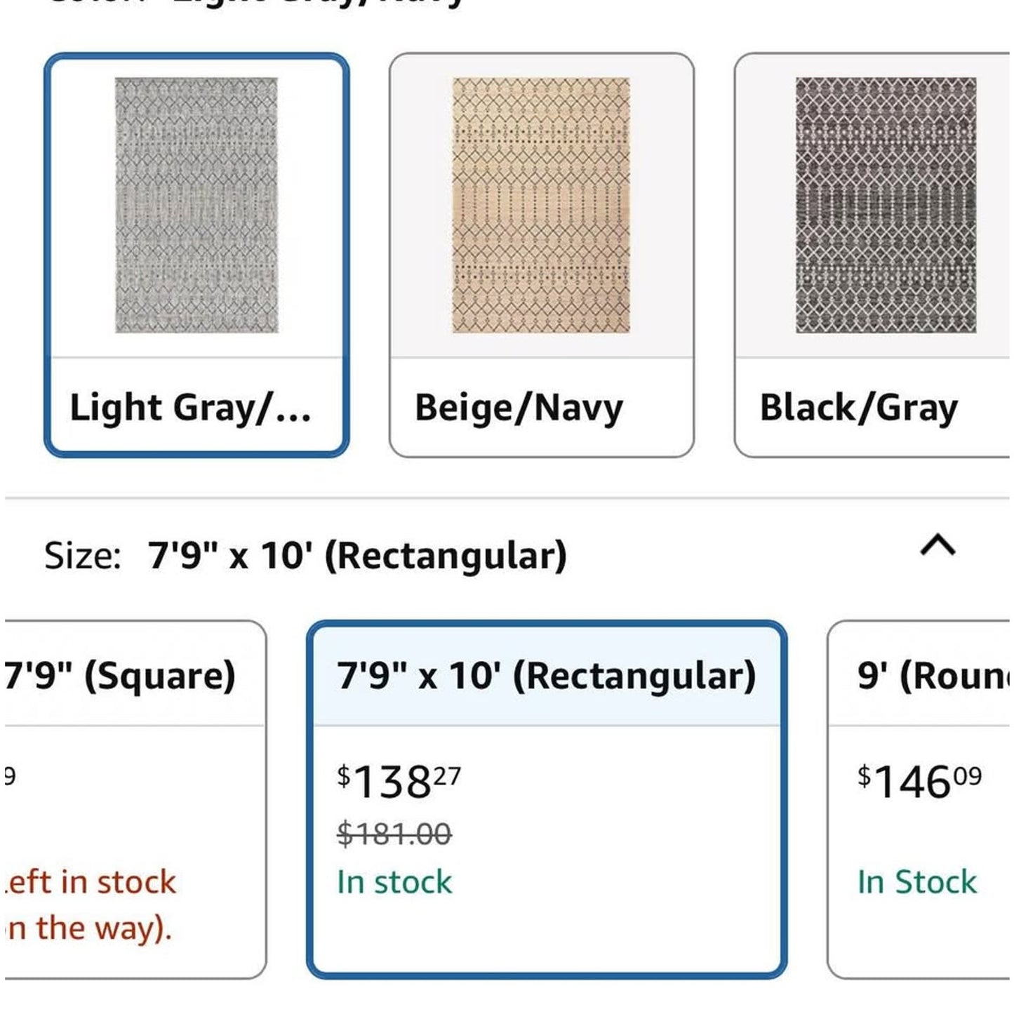 JONATHAN Y SMB108A-8 Ourika Moroccan Geometric Textured Weave Indoor Outdoor Area Rug, Bohemian, Rus