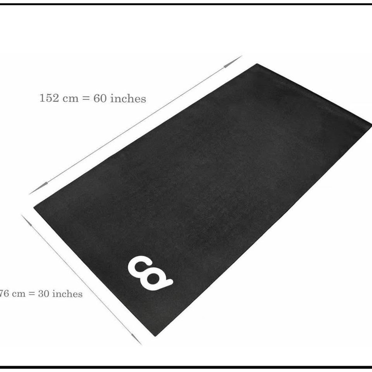 CyclingDeal High Density Trainer Floor Mat - Compatible with Indoor Exercise Stationary Bike Treadmi