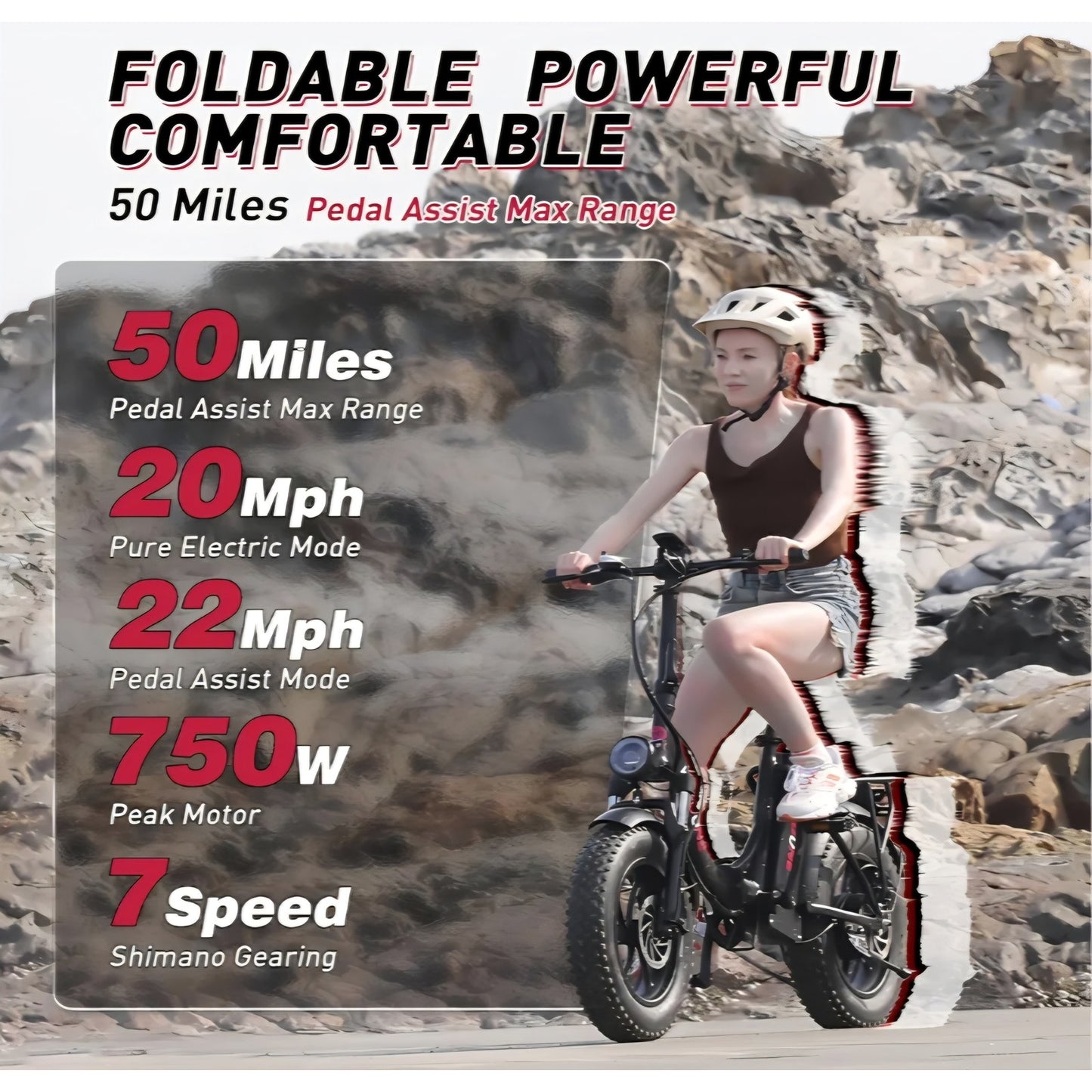 S14/S16 Electric Bike for Adults, Max 19/22 MPH Speed & 28/50 Miles Range (PAS),500W/750W Peak Moto