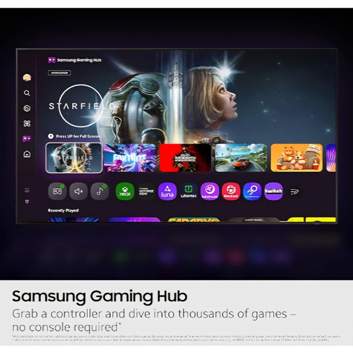 SAMSUNG 43-Inch Class Crystal UHD U8000F 4K Smart TV (2025 Model) Endless Free Content, Crystal Proc