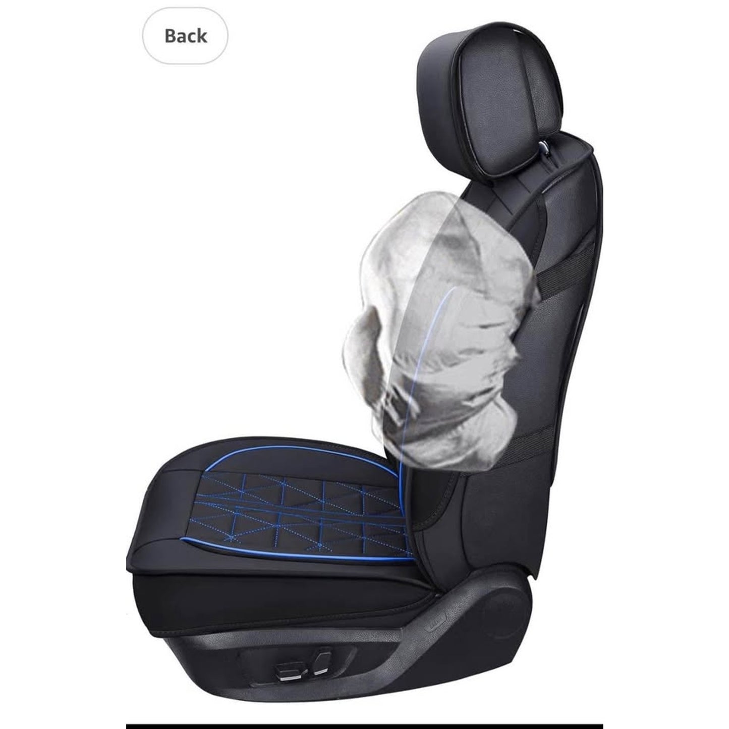 INCH EMPIRE Seat Cover 5 Seats Full Set Universal Fit for Most Sedan SUV Truck Pickup Airbag Compati