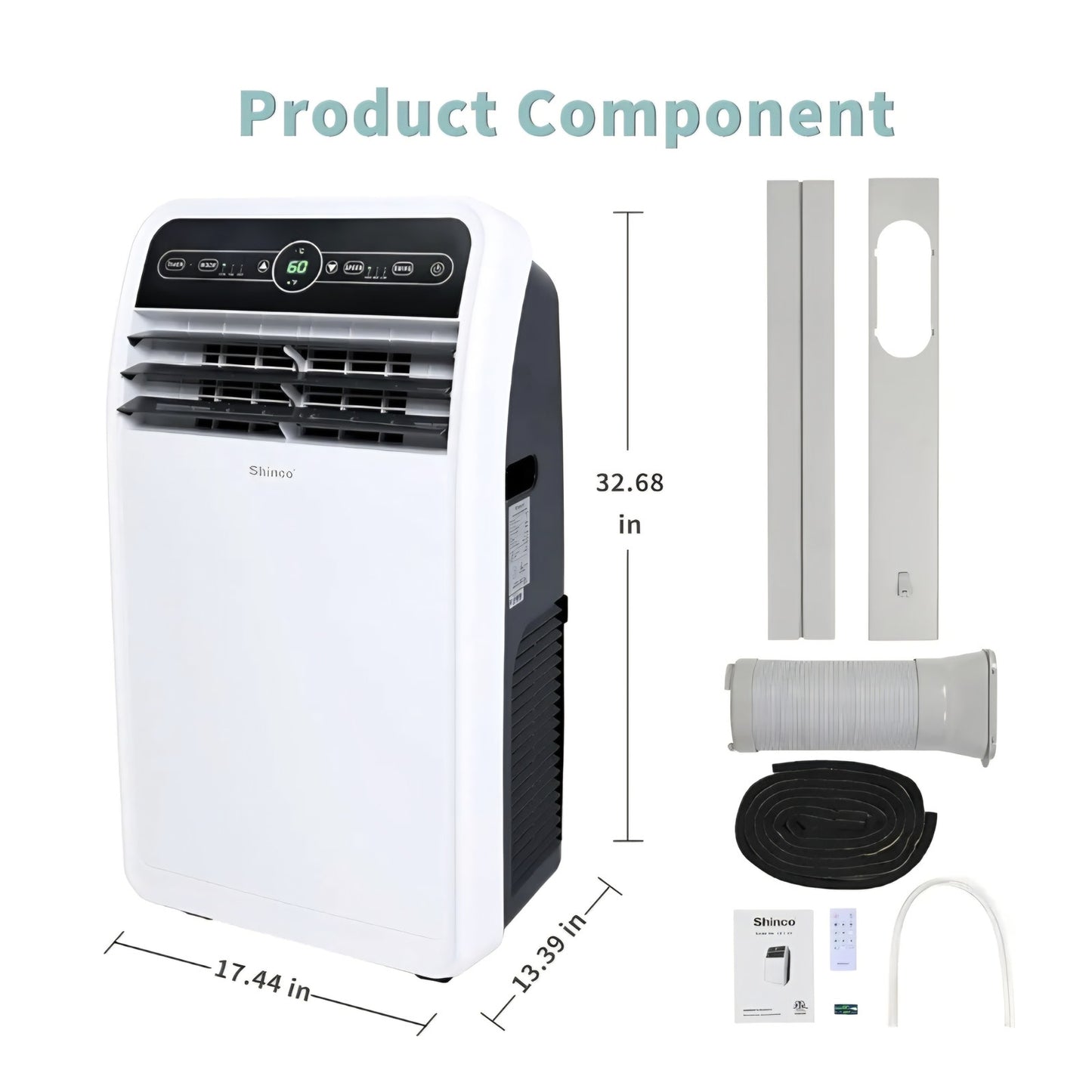 Shinco 10,000 BTU Portable Air Conditioner, Portable AC Unit with Built-in Cool,