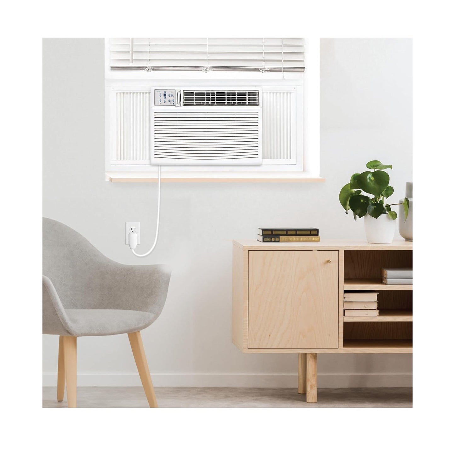 Keystone 18,800 BTU Window-Wall Air Conditioner with 16,000 BTU Supplemental Heating