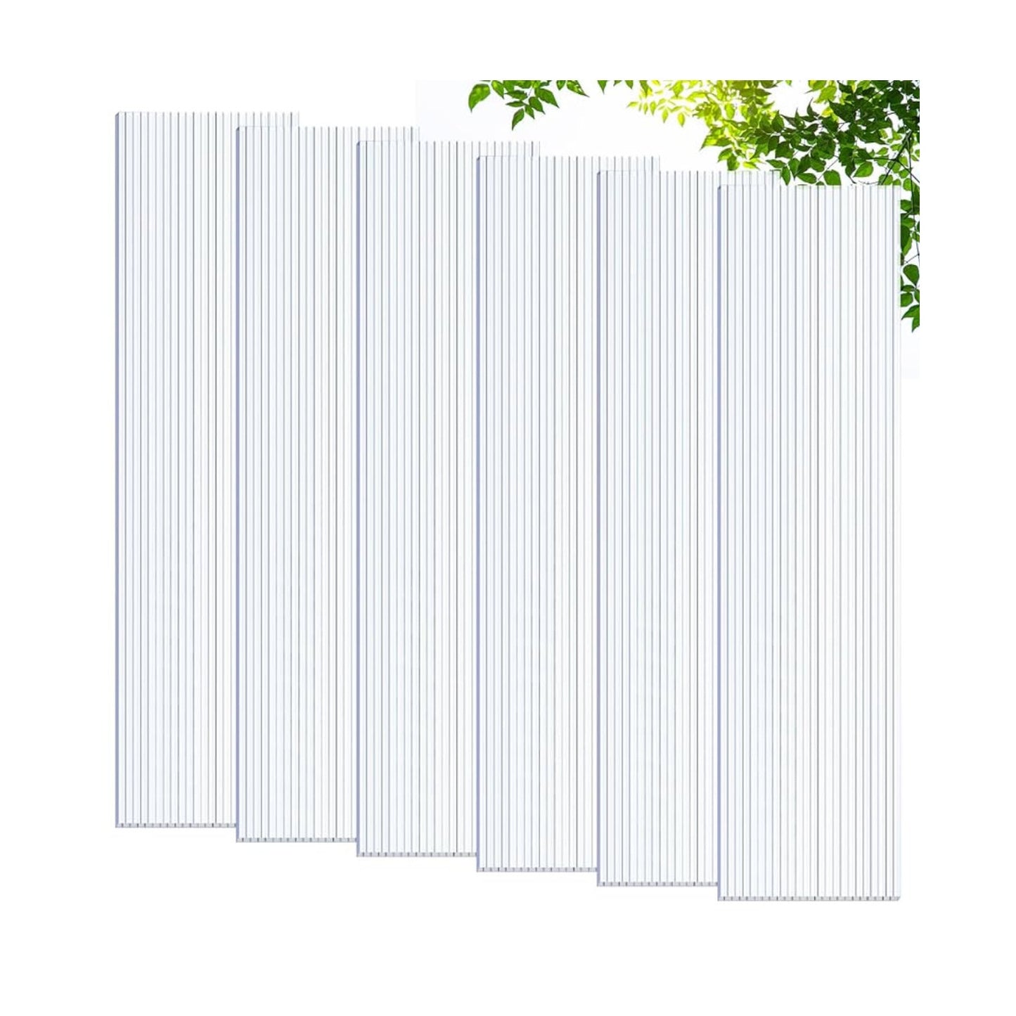 Tatuo 12 Pack 8' X 2' X 0.16'' Polycarbonate Greenhouse Panels Polycarbonate Sheets