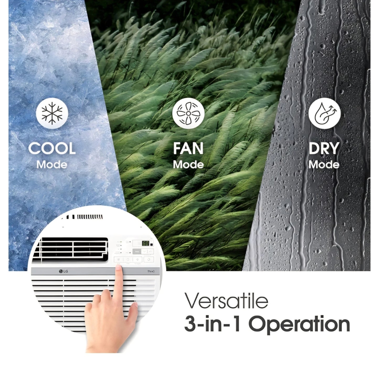 LG LW1424RD, 14000 BTU, White 14,000 Window Air Conditioner, 115V, 700 Sq.Ft. (25' x 28' Room Size)