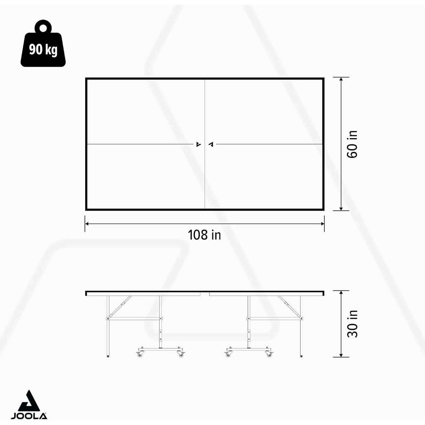 JOOLA NOVA Outdoor Ping Pong Table with Waterproof Table Tennis Net Set- Indoor & Outdoor Compatible