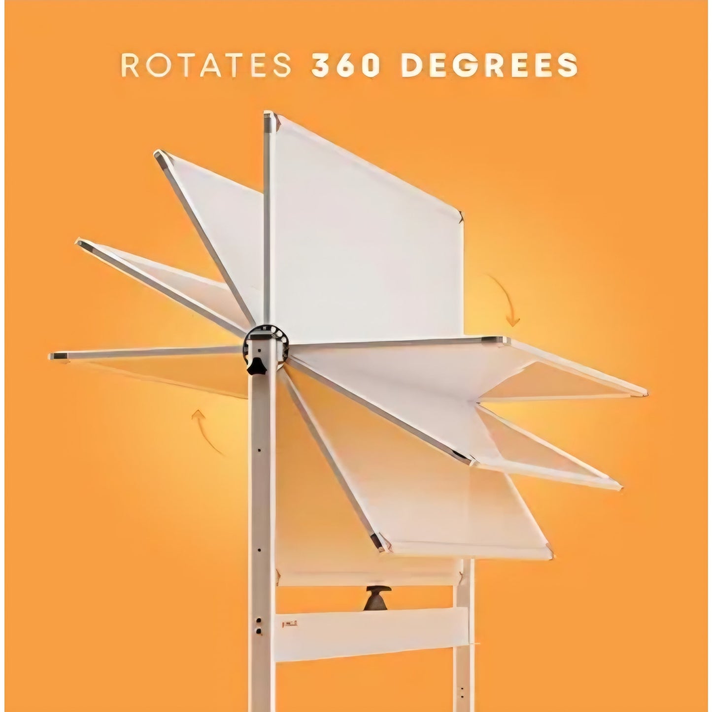 Rolling Dry Erase Board 48 x 36 - Large Portable Magnetic Whiteboard with Stand - Double Sided Ease