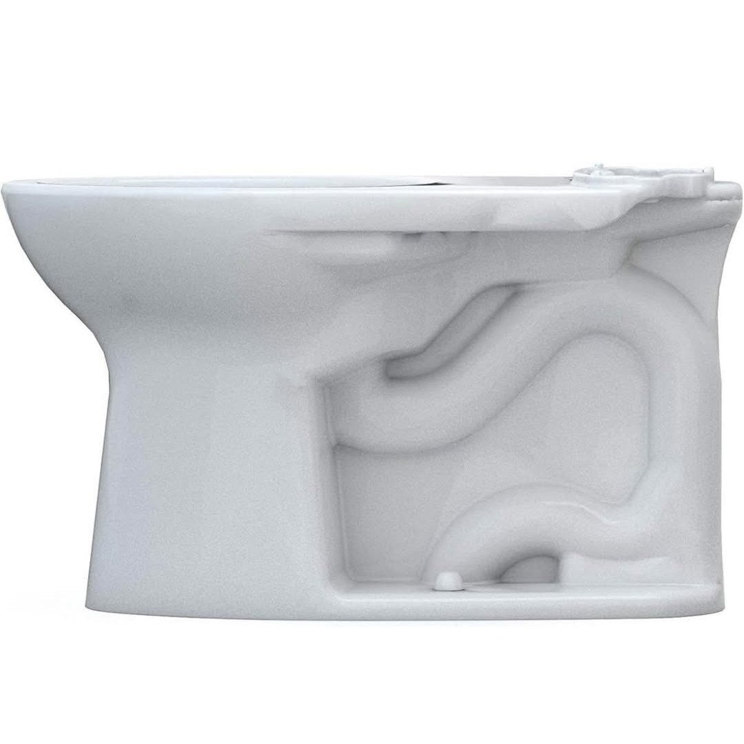 TOTO Drake Elongated TORNADO FLUSH Toilet Bowl with CEFIONTECT, Cotton White