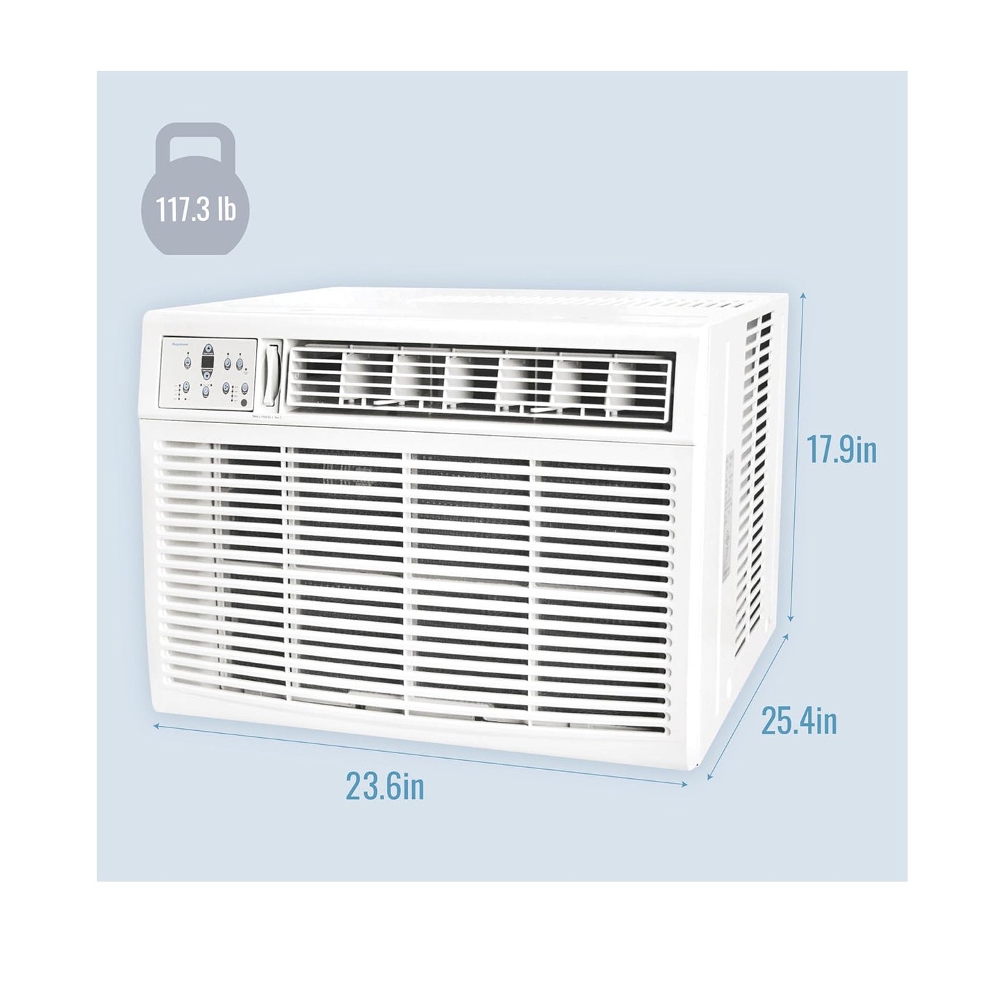 Keystone 18,800 BTU Window-Wall Air Conditioner with 16,000 BTU Supplemental Heating