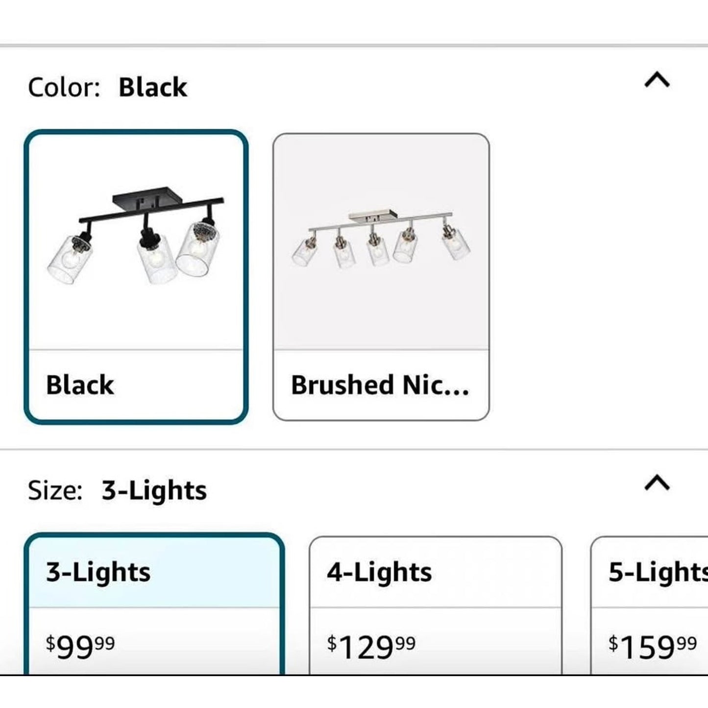 Yaohong 3 Light Track Lighting Kit Track Light Fixtures Rotatable Bathroom Ceiling Light Black Adjus