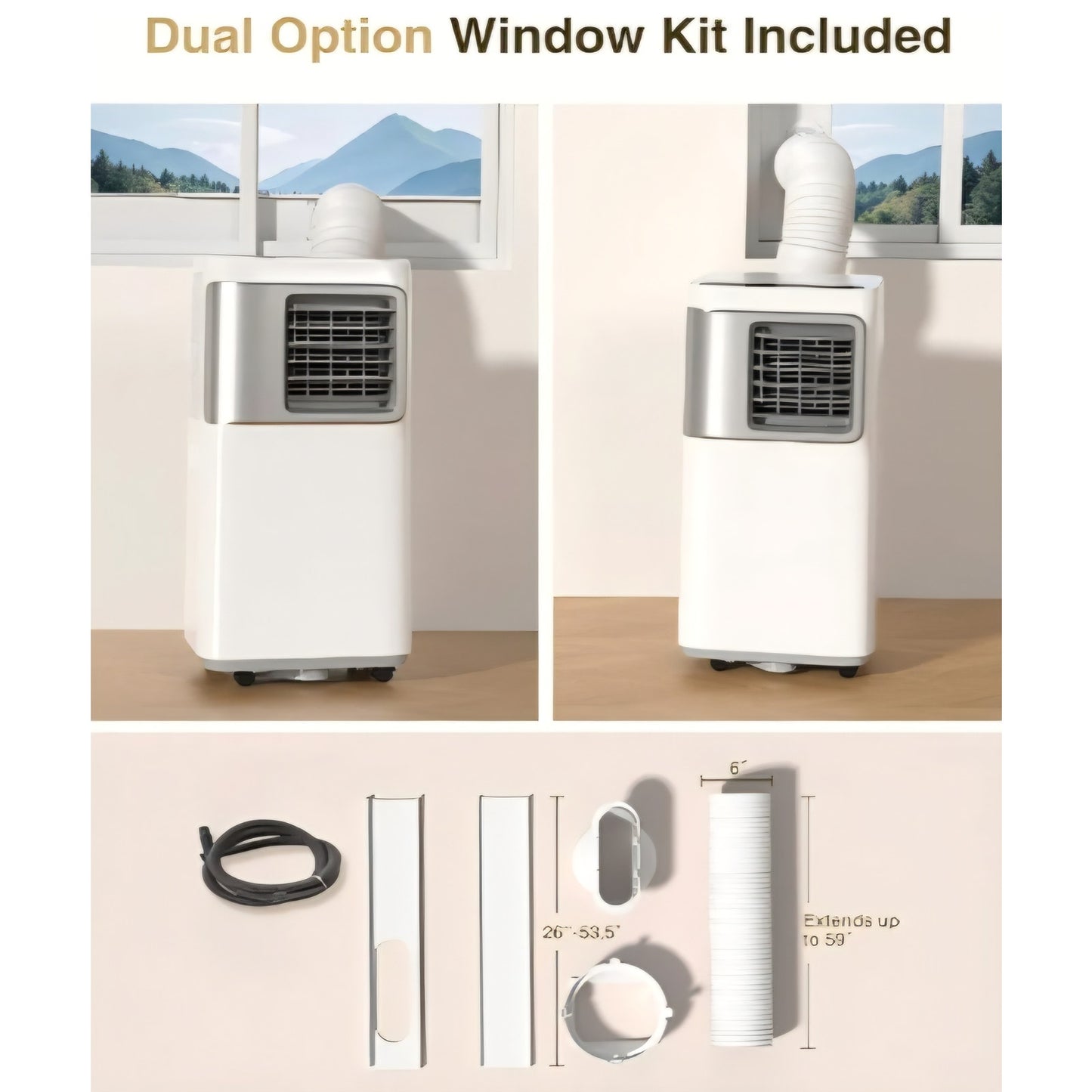 Portable Air Conditioners 16,000 Btu AC Unit 5 in 1 Wifi Smart Air Conditioner with APP