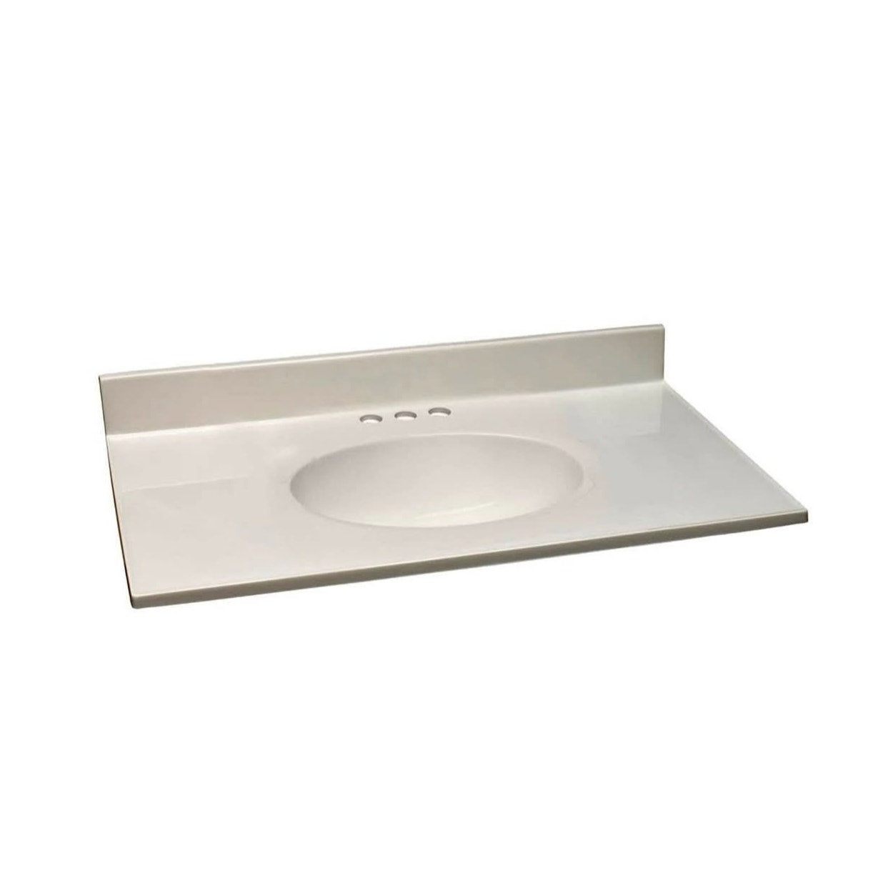 37 Inch Cultured Marble Vanity Top with Backsplash, Improved Package, Ivory – Design House,