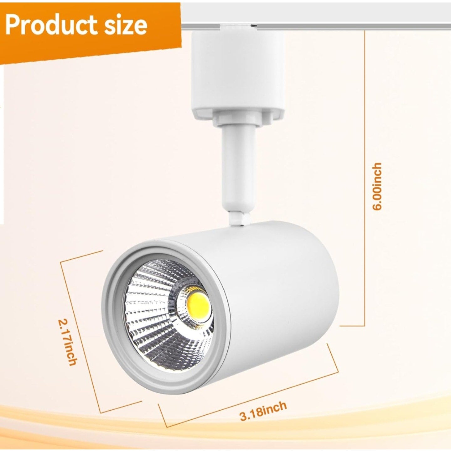 0W H Type Track Lighting Heads Can fine Control 2700K-6500K Stepless Dimming Led Track