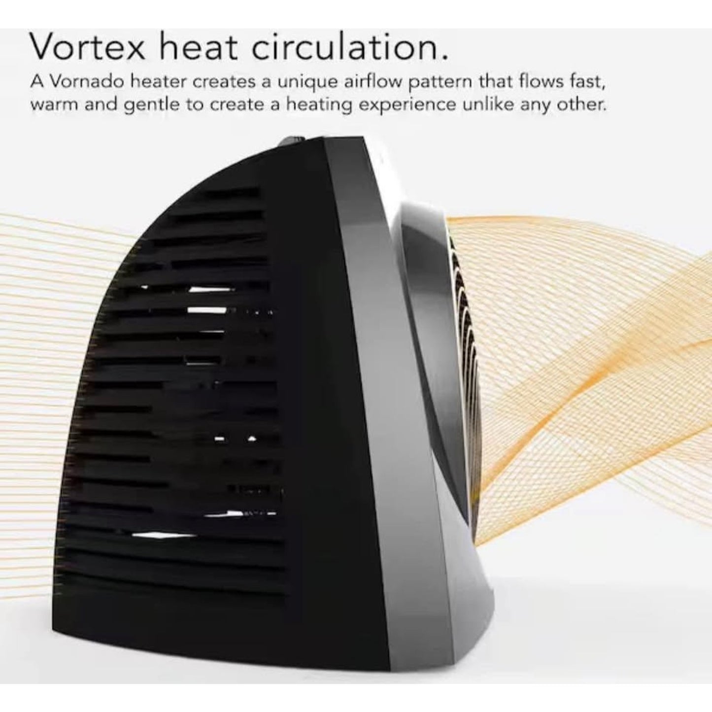 Vornado VH200 1500-Watt Electric Portable Space Heater, Whole Room Vortex Heat Circulation, Charcoal