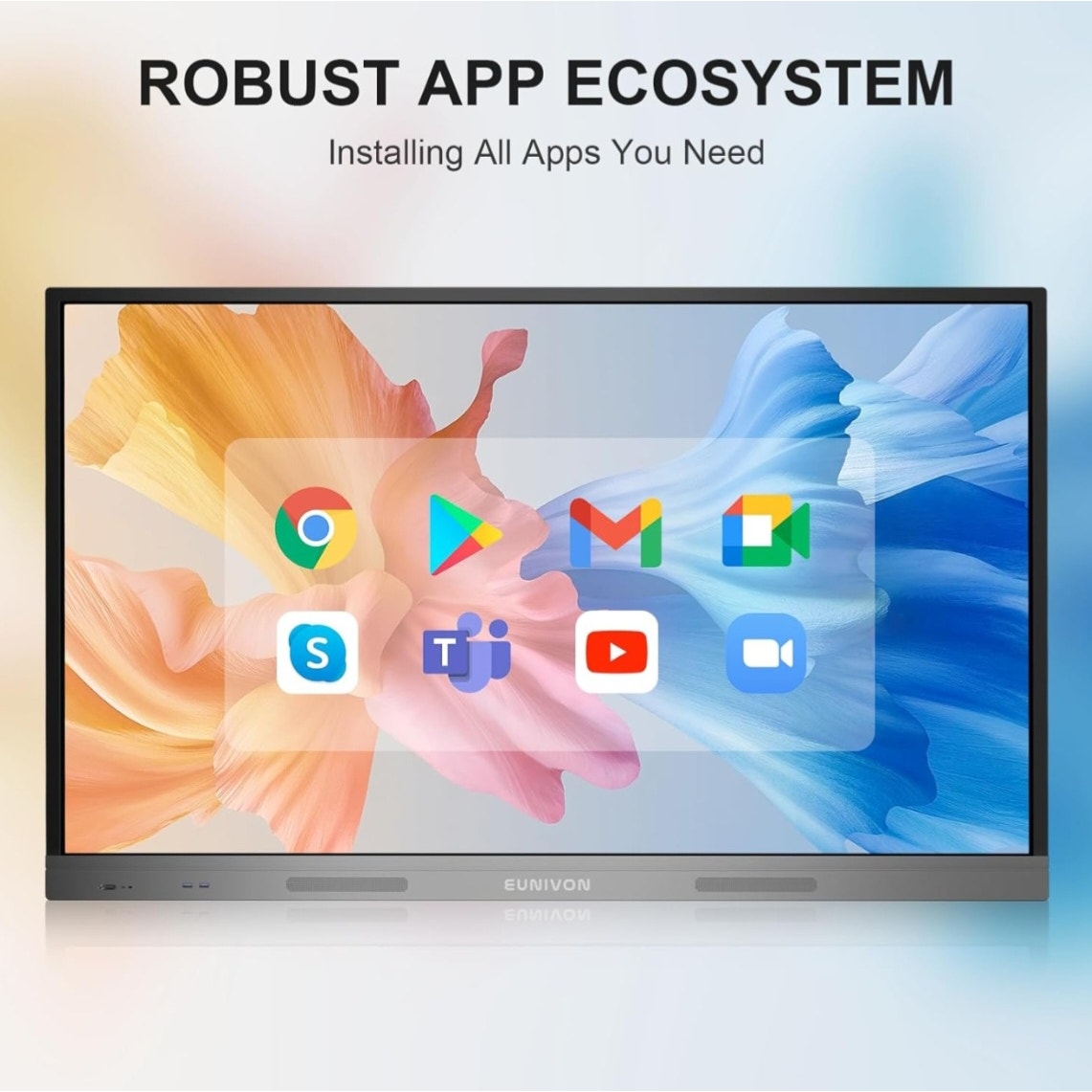 Interactive Whiteboard, 55'' 4K UHD Smart Whiteboard, Interactive Touch Screen Smartboard,