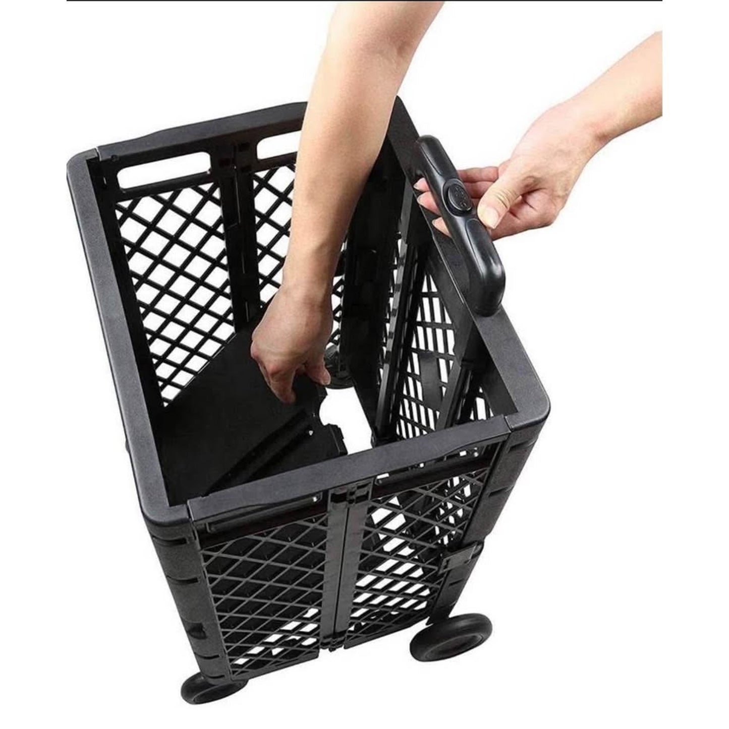 Olympia Tools 85-404 Pack-N Mesh Rolling Cart, 55 Lb, Plastic, 55LB, Black