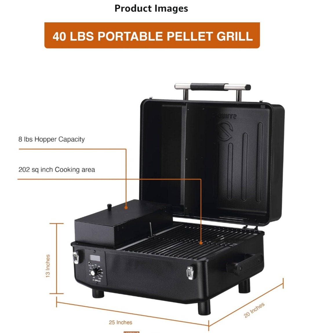 Z GRILLS ZPG-200A Portable Wood Pellet Grill & Electric Smoker – Camping BBQ Combo with Auto Temperature Control