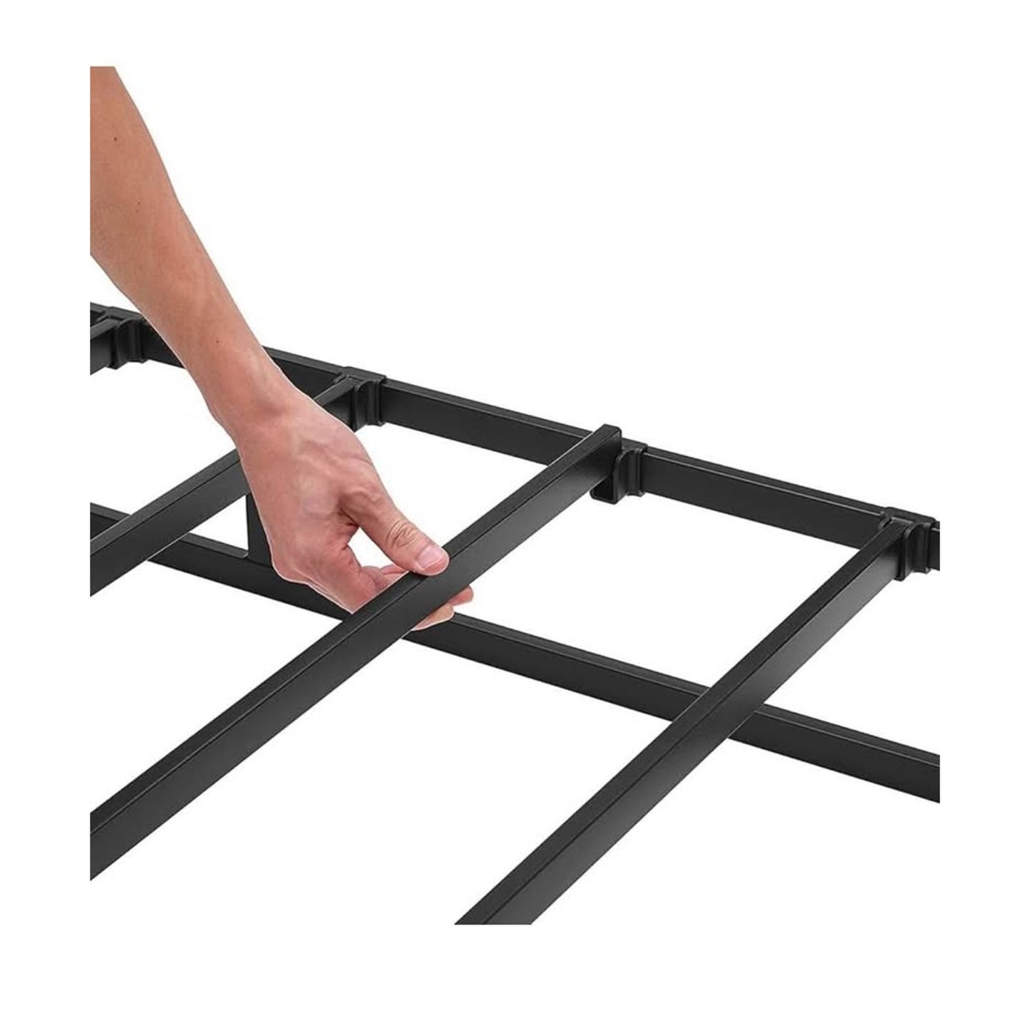 Amazon Basics Smart Box Spring Bed Base, 9-Inch Height Mattress Foundation, Tool-Free Easy Assembly,