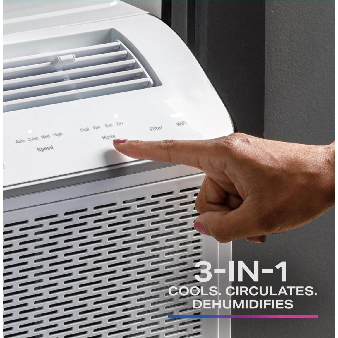 Ultra Quiet Window Air Conditioner 6,200 BTU, WiFi Enabled, Ideal for Small Rooms,Included Kit