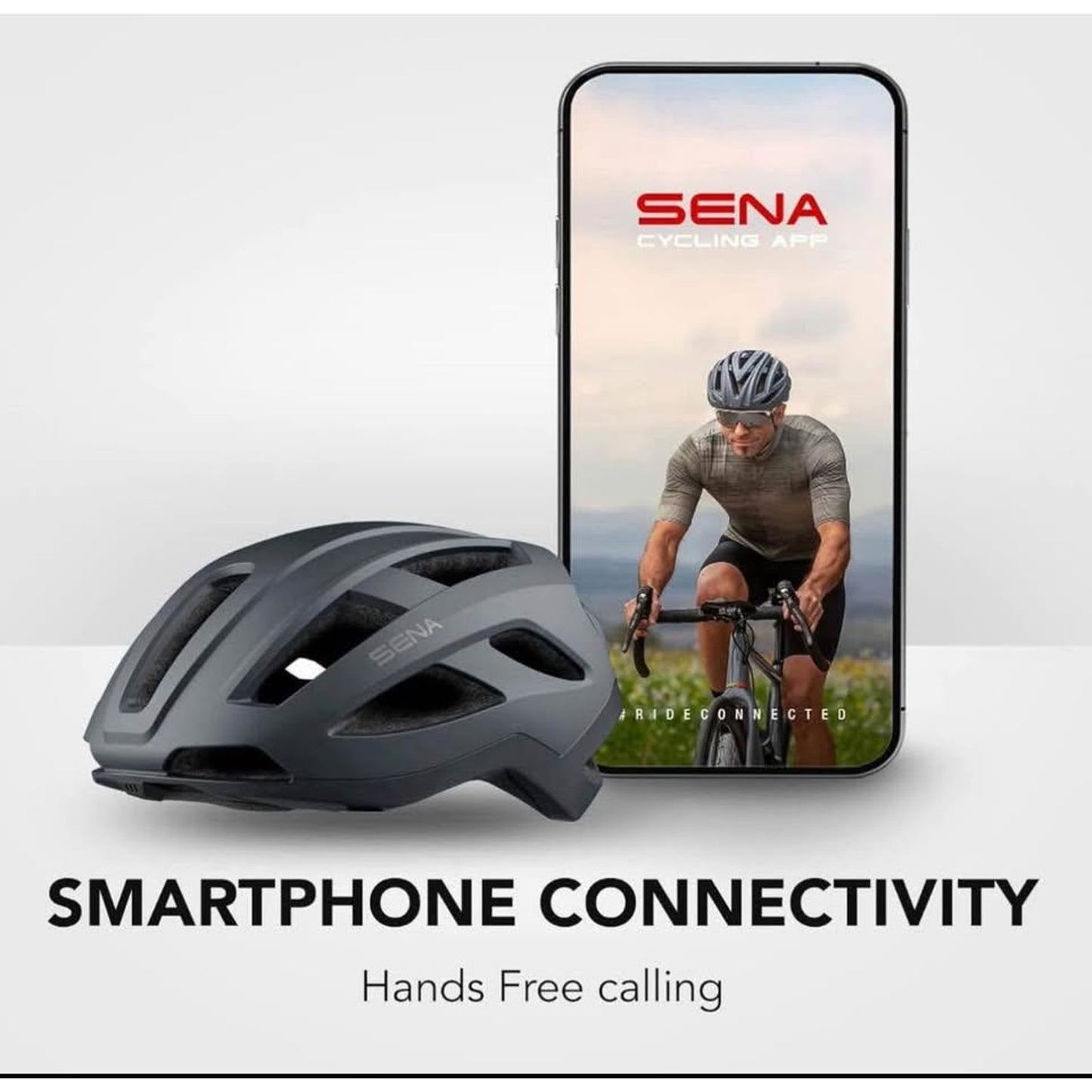 Sena C1 Medium Bike Helmet Matte Gray
