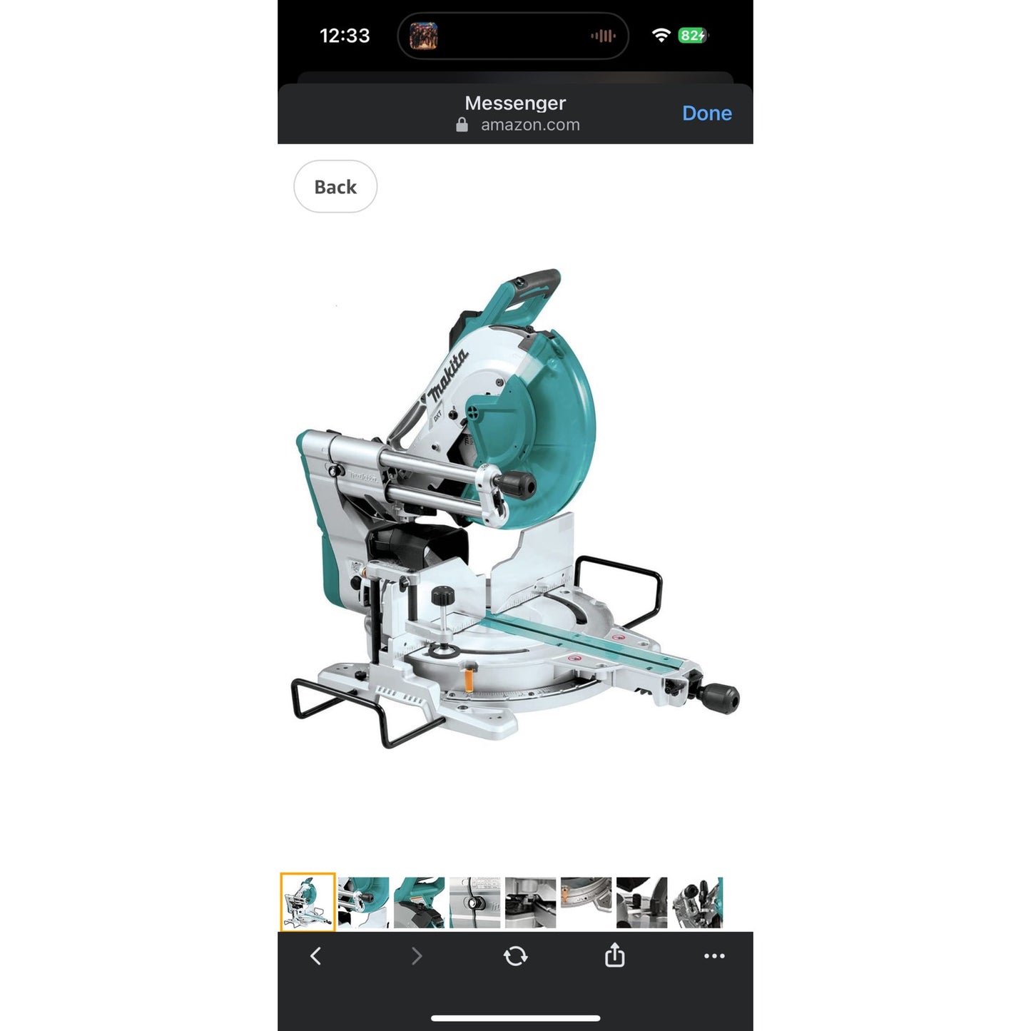 Makita LS1219L 12" Dual-Bevel Sliding Compound Miter Saw with Laser