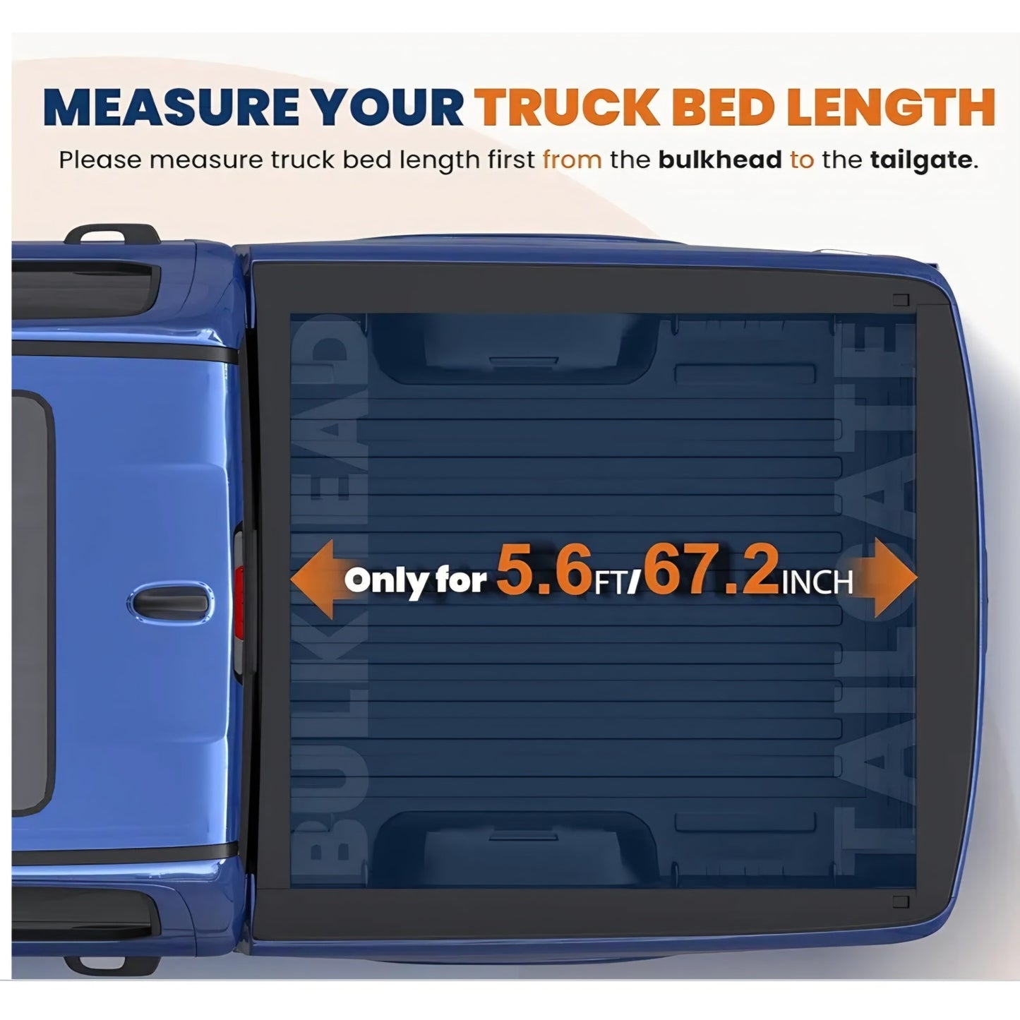 Soft Quad-fold Truck Bed Tonneau Cover Compatible for 2009-2025 Dodge Ram 1500 (Incl. 2019-2024