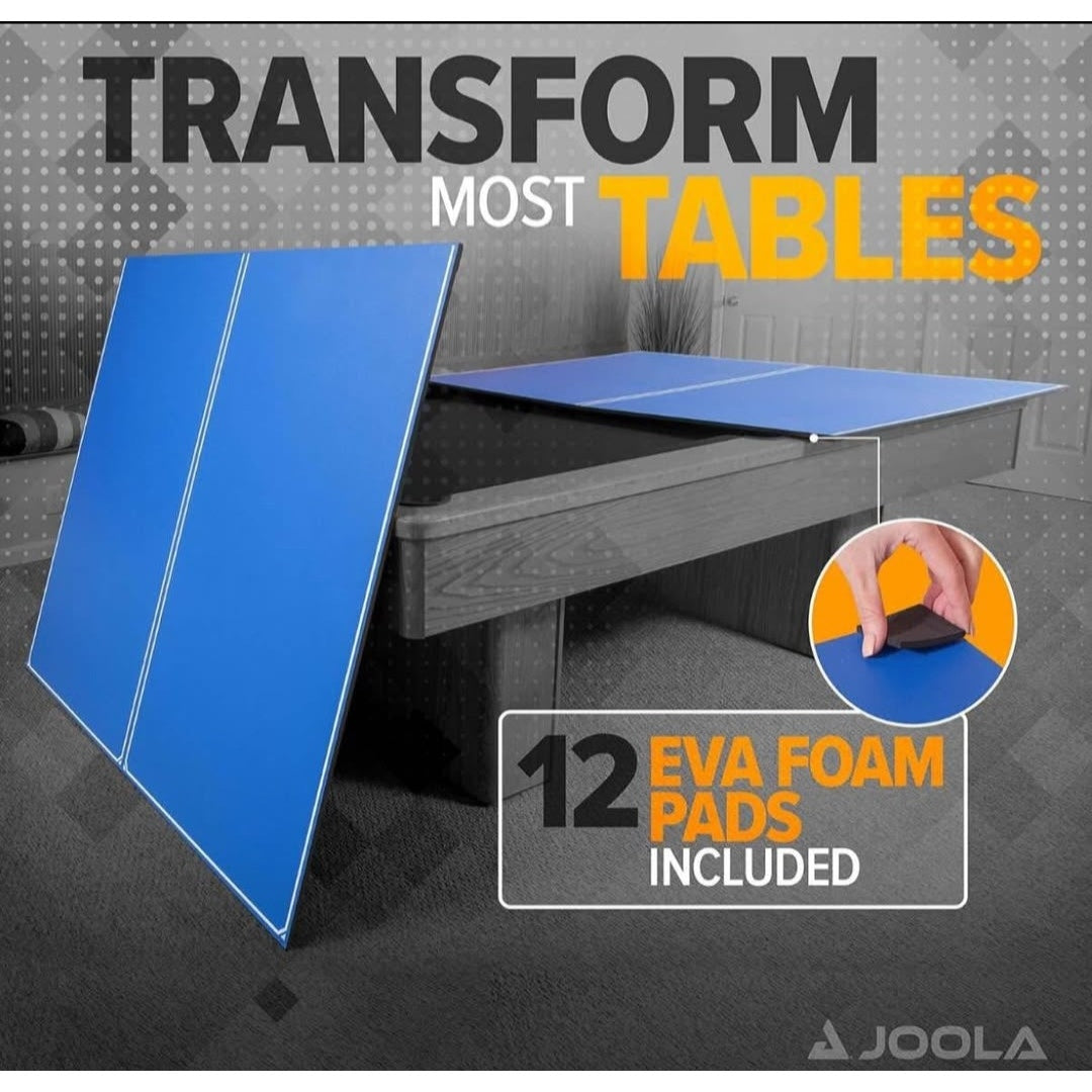 JOOLA Ping Pong Conversion Top with Net Set for Billiard and Pool