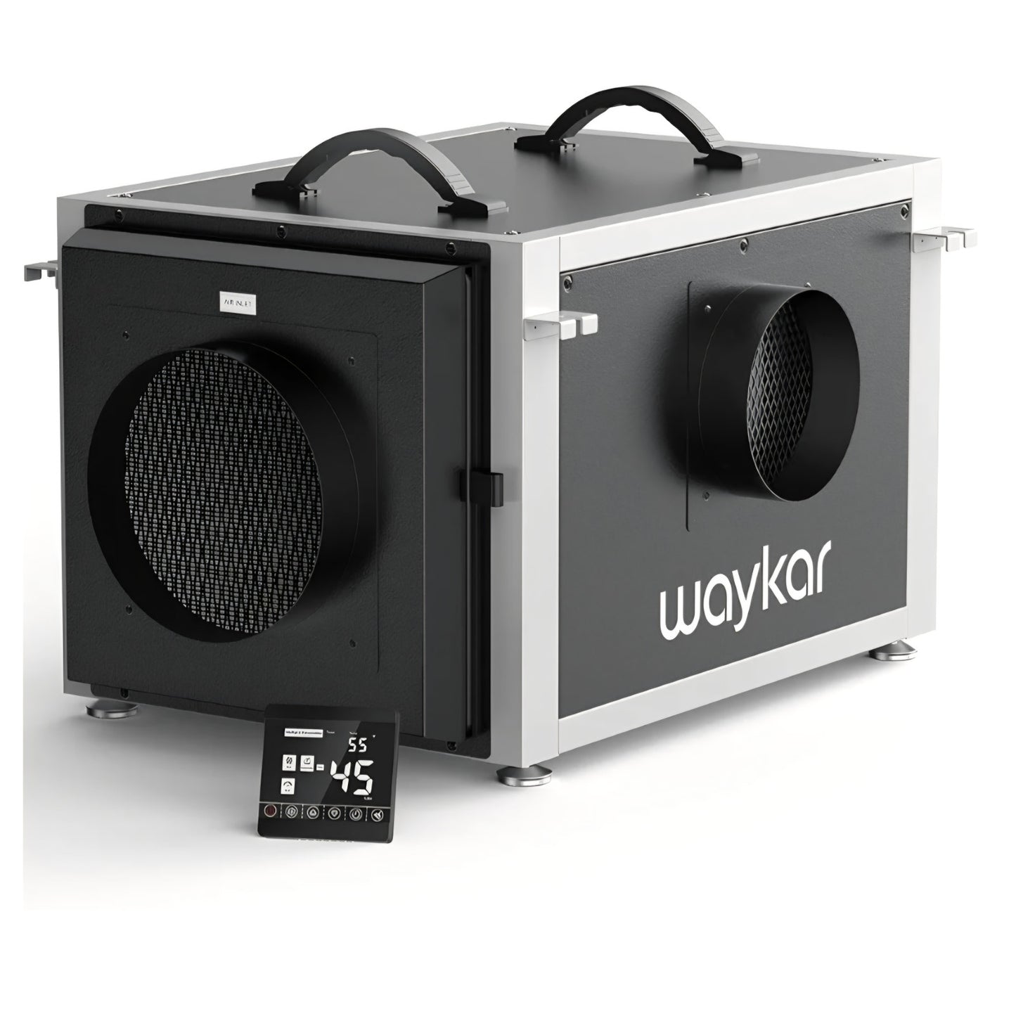 Waykar 158 Pints Crawl Space Dehumidifier with Remote Control up to 6,500 sq. ft., Dual Duct HVAC