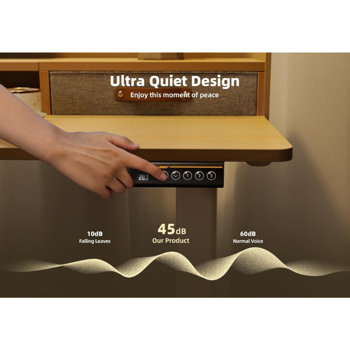 YDN Standing Desk with Drawers, 55 Inch Standing Desk Adjustable Height, Adjustable Electric Stand