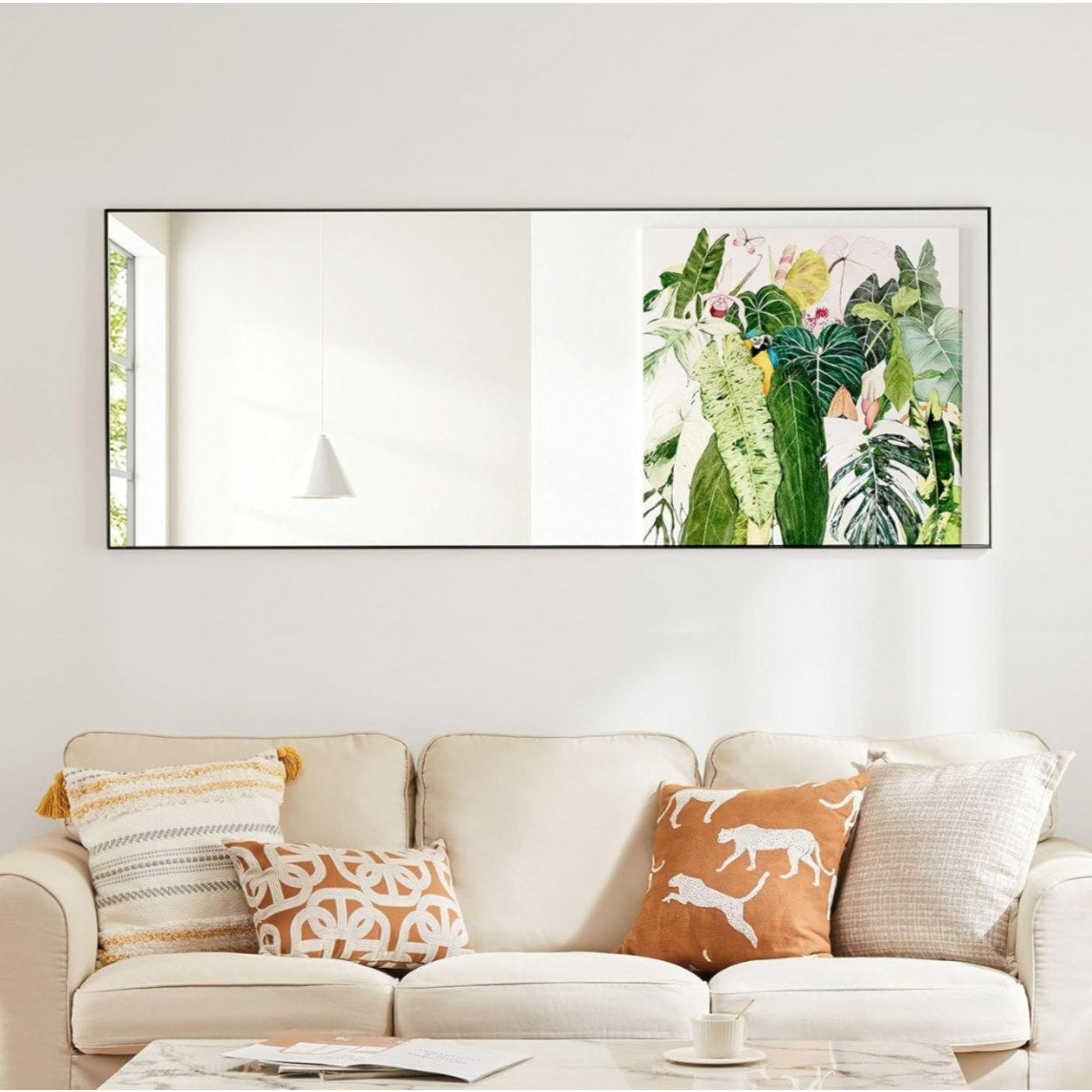 DUMOS Full Length Mirror 64"x21" Full Body Floor Mirror for Bedroom or Cloakroom