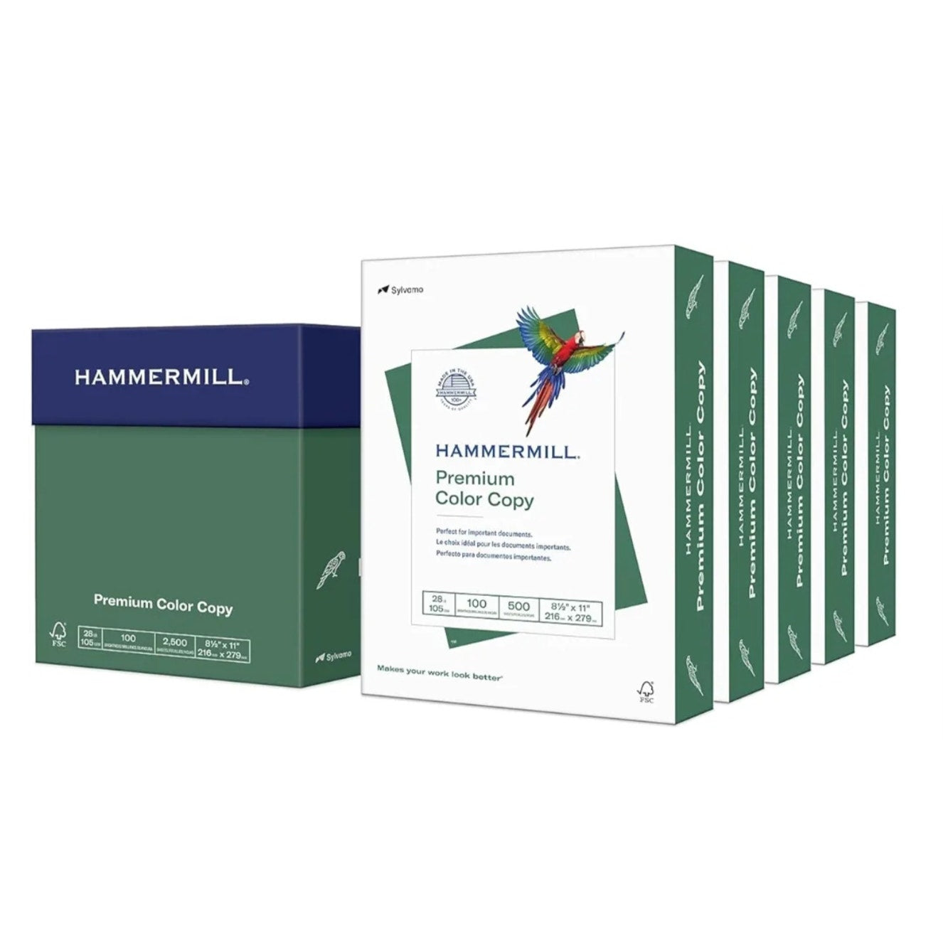 Hammermill Printer Paper, Premium Color 28 lb Copy Paper, 8.5 x 11 - 5 Ream (2,500 Sheets)