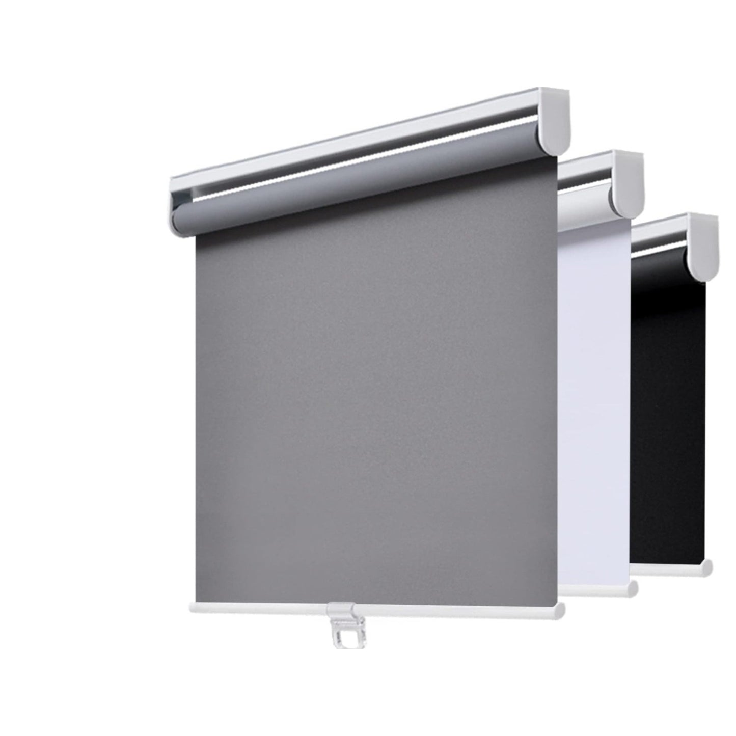 Cordless Roller Shades Blackout Blinds for Windows Room Darkening Rolled Up Shades with Spring System,