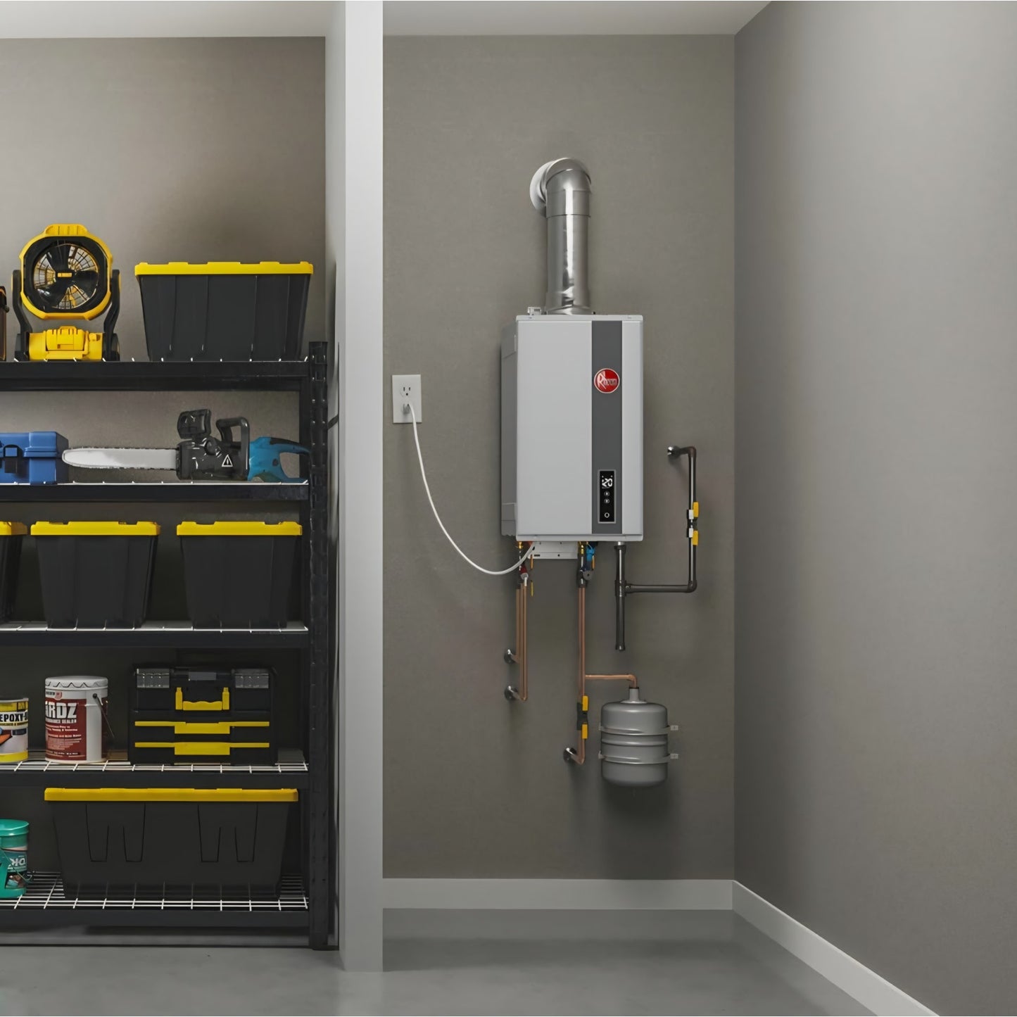Rheem RTG-95DVLN-3 High Efficiency Non-Condensing Indoor Tankless Natural Gas Water Heater