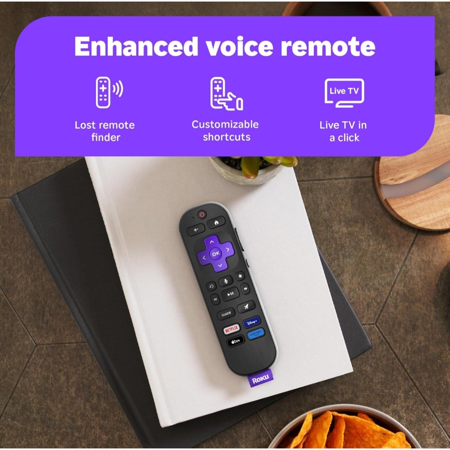 5 stars (779) Roku Smart TV 2025 – 55-Inch Select Series, 4K HDR TV – Roku TV with Enhanced Voice