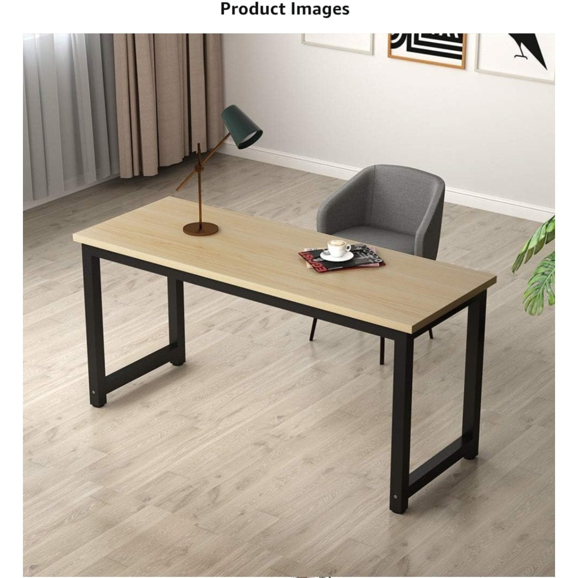 Tribesigns Computer Desk, Large Office Desk Computer Table Study Writing Desk for Home Office,