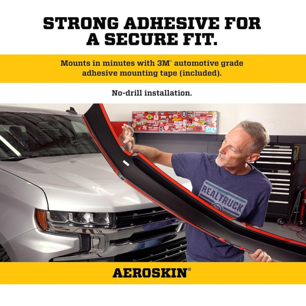 Husky Liners Aeroskin Hood Protector | Fits 2017-2025 Chrysler Pacifica; 2020-2025 Chrysler Voyager