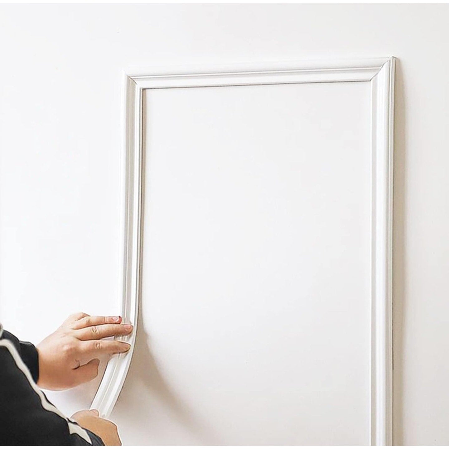 Gaahing Peel and Stick Wall Molding Trim & Chair Rail, Self-Adhesive Panel Moulding, DIY Home Decor