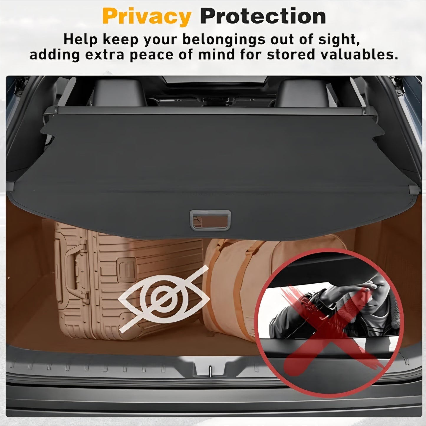 Retractable Cargo Cover for 2024-2026 Toyota Grand Highlander(NOT for Highlander)