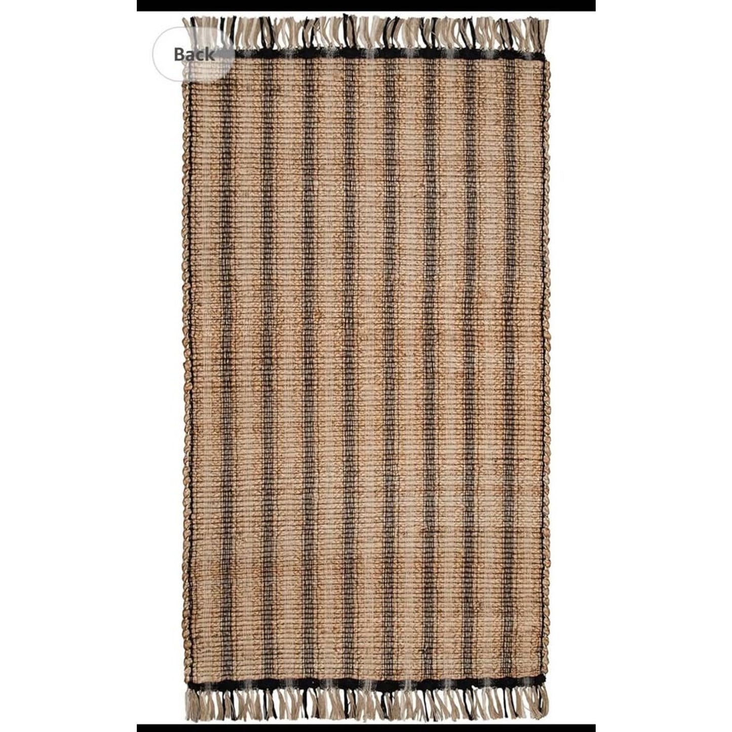 Jute Rug 6x9 Ft, Hand Woven Rug, Tightly Woven Jute Area Rug for Living Room, Bedroom, Kitchen, Dini