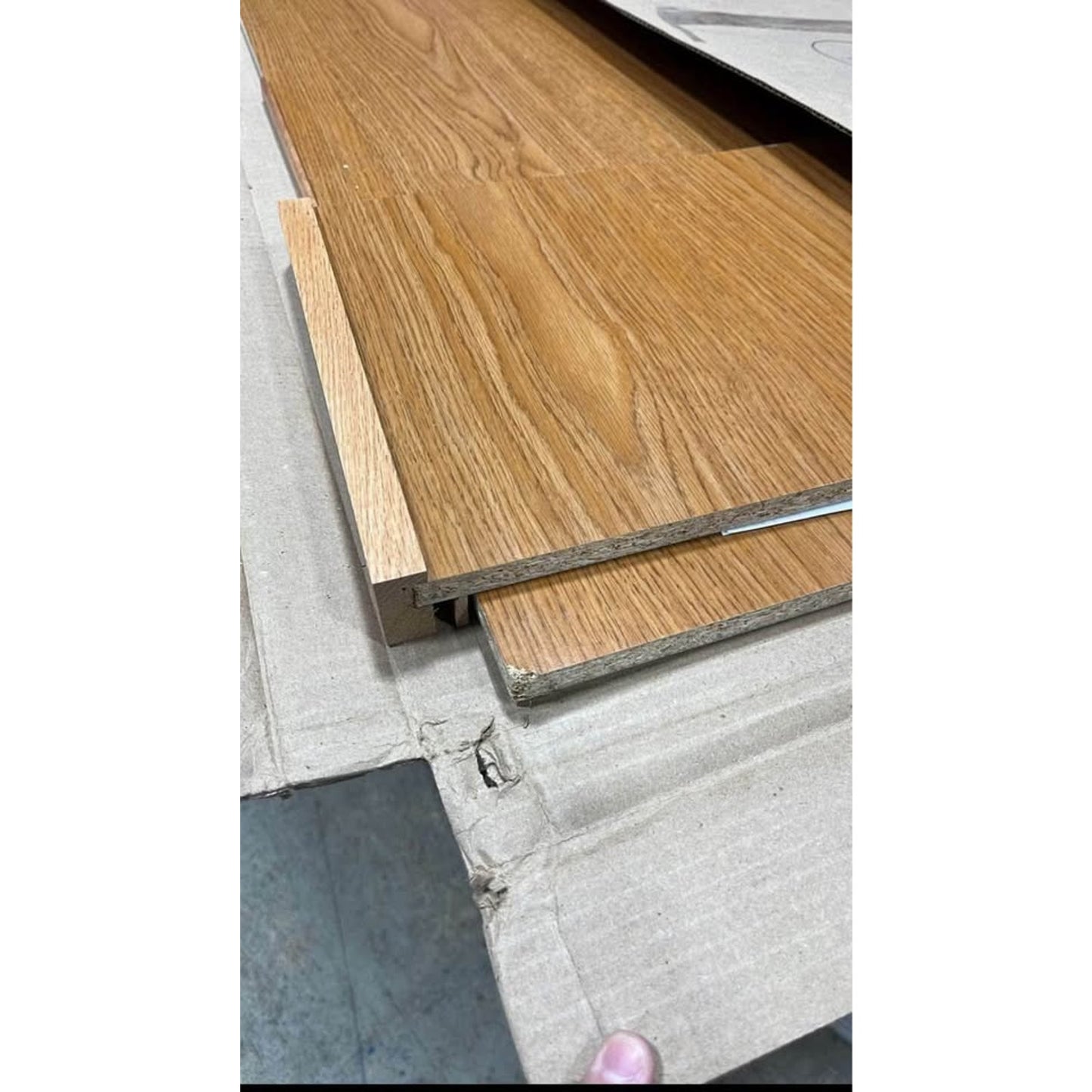 Hampton Bay 24 in. W x 84 in. H Refrigerator End Panel Kit in Medium Oak