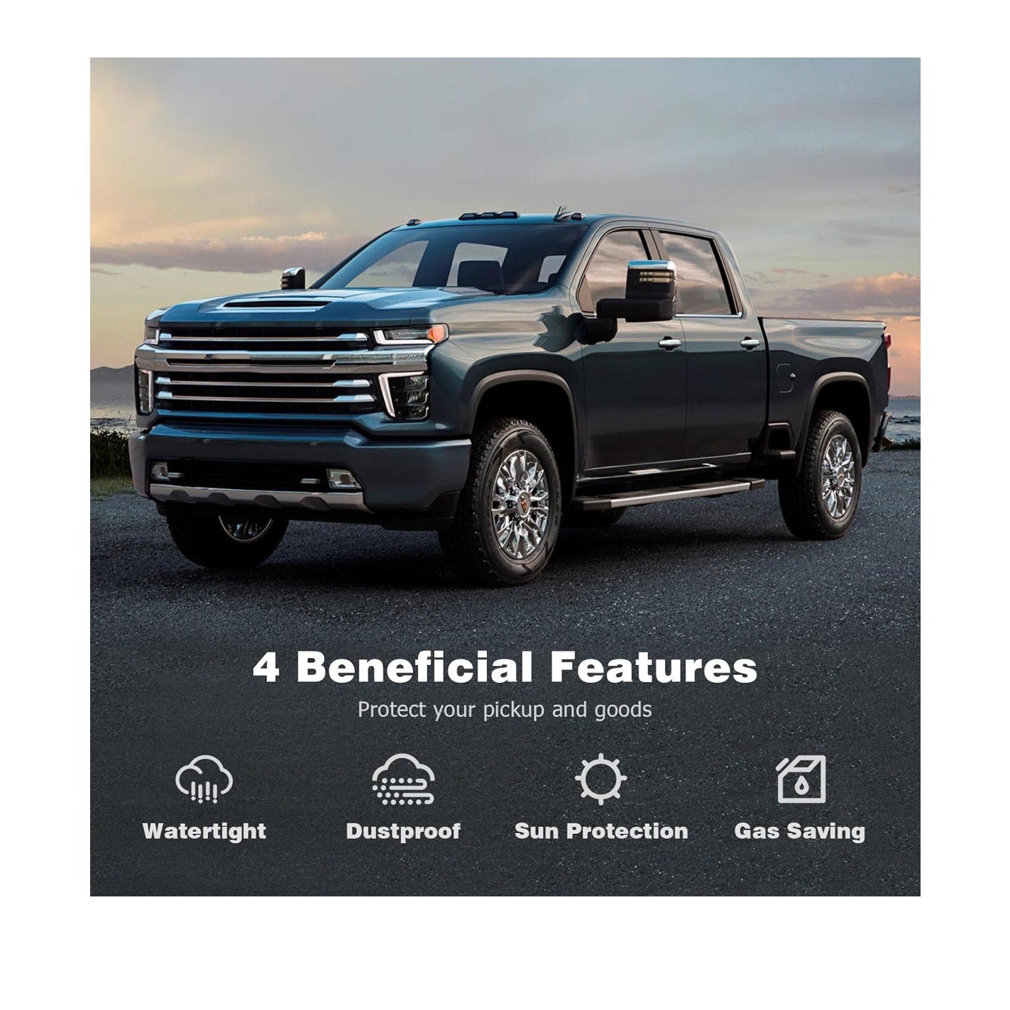 Logan Tonneau Cover Soft Tri-Fold Truck Bed for 2016-2023 Toyota Tacoma,Bed Cover