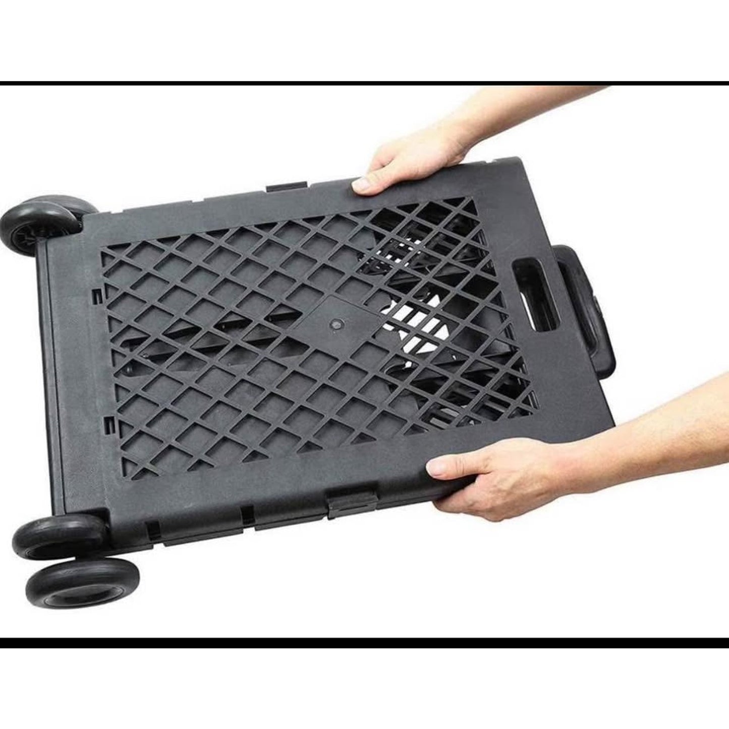 Olympia Tools 85-404 Pack-N Mesh Rolling Cart, 55 Lb, Plastic, 55LB, Black