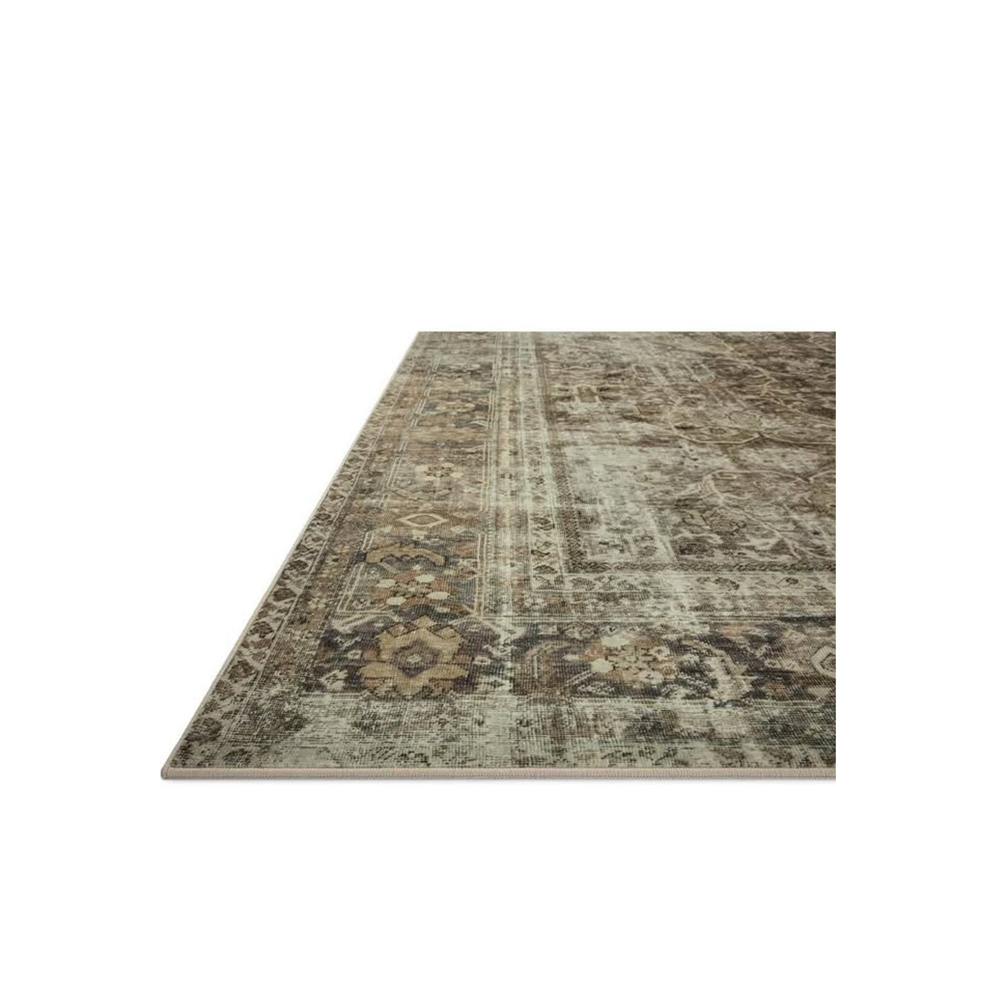 Loloi Magnolia Home by Joanna Gaines Sinclair Collection SIN-01 Pebble/Taupe 5'-0" x 7'-0", .25" Pil